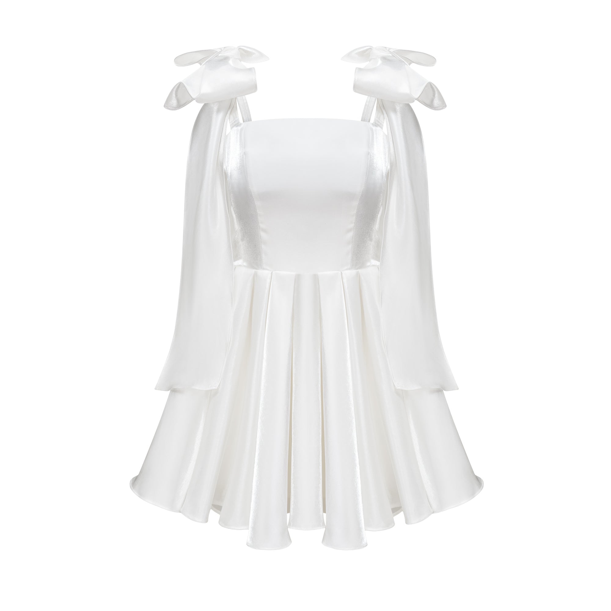 Catiana bow-detail flared dress