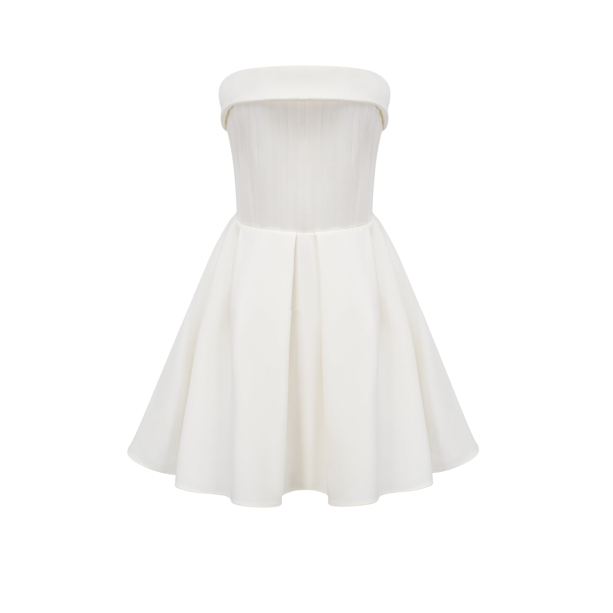 فستان كايرا أبيض مكشوف الأكتاف ذو فتحة واسعة (بيع نهائي - الولايات المتحدة فقط)