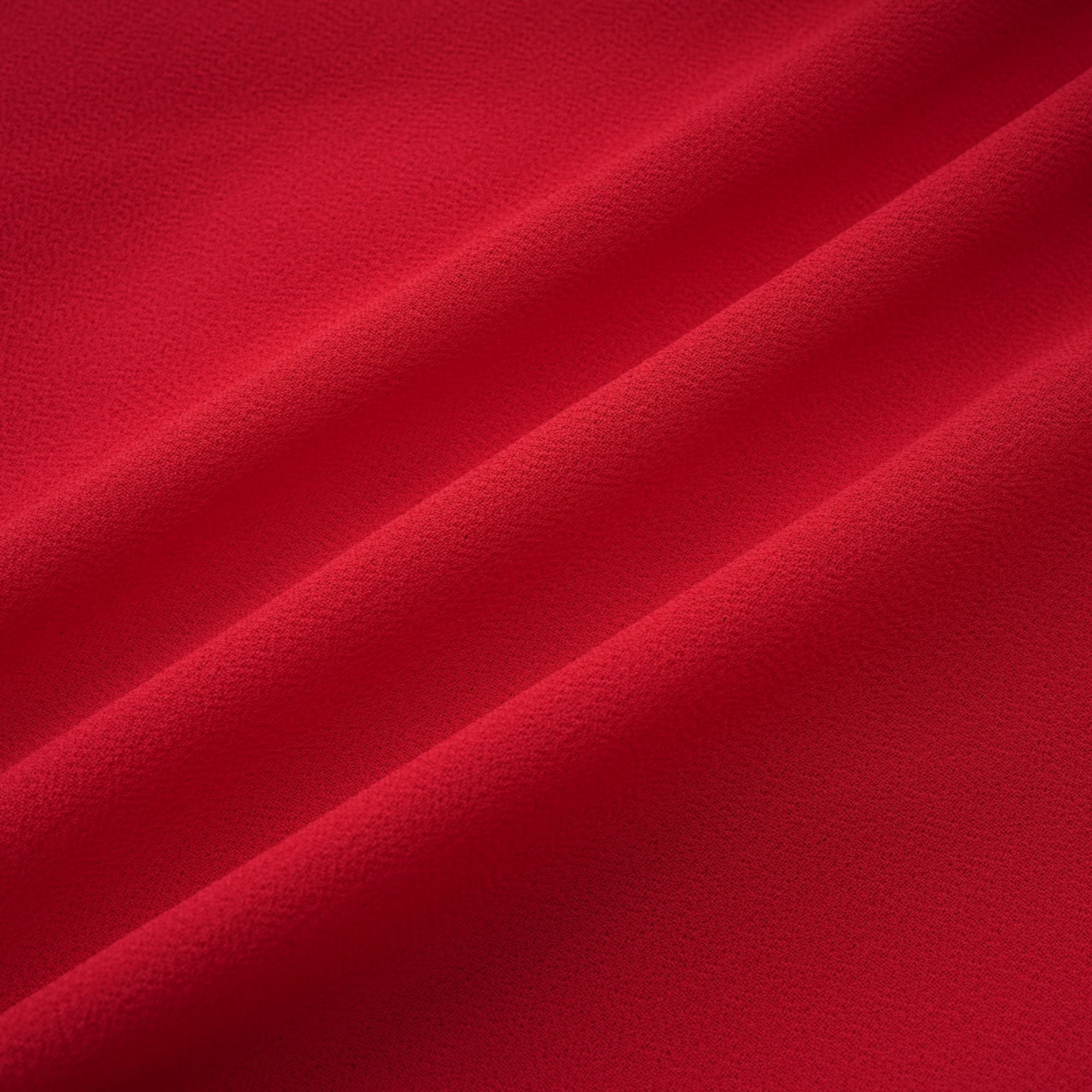 فستان كلارابيل القصير باللون الأحمر