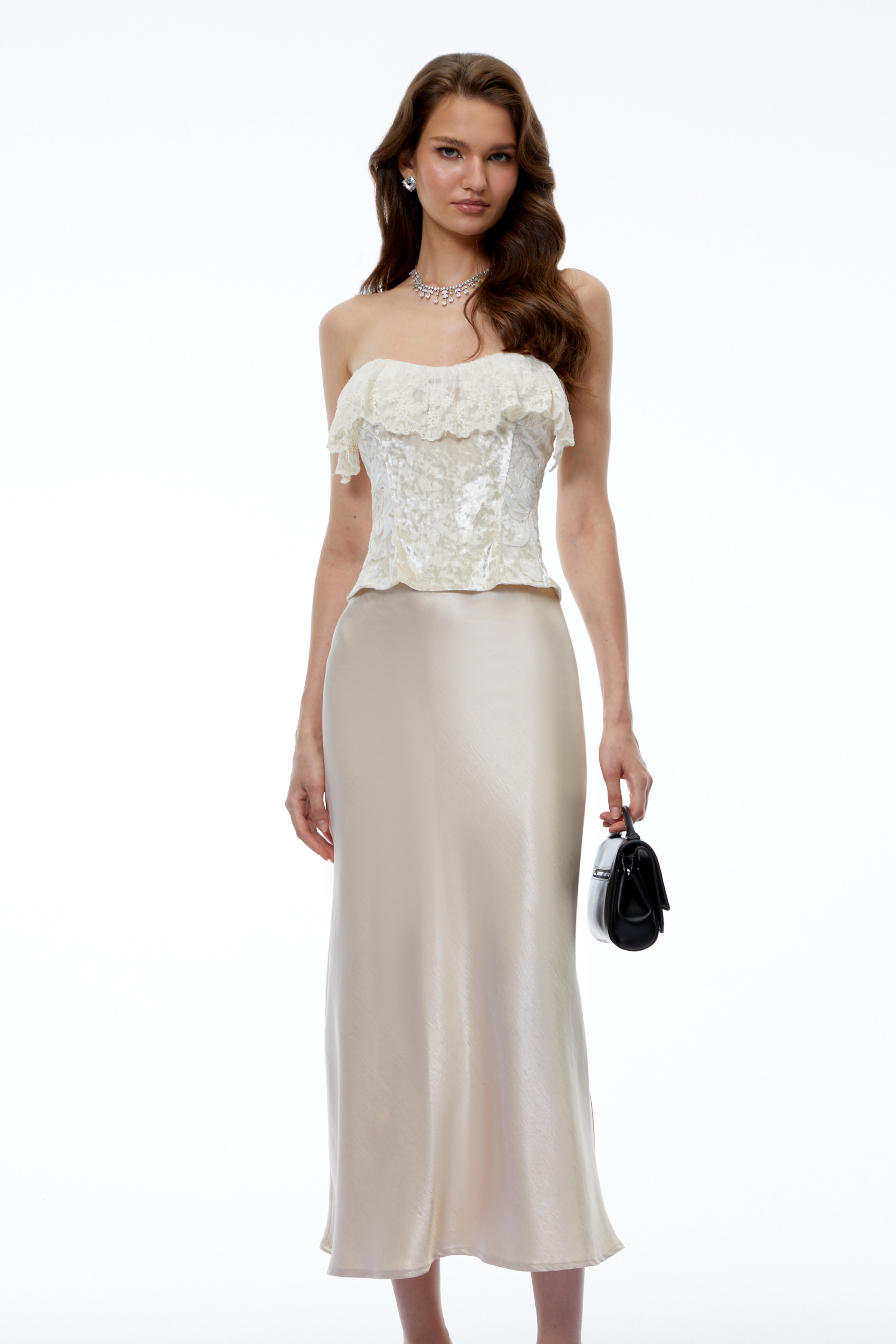 Thora White Off Shoulder Lace Top
