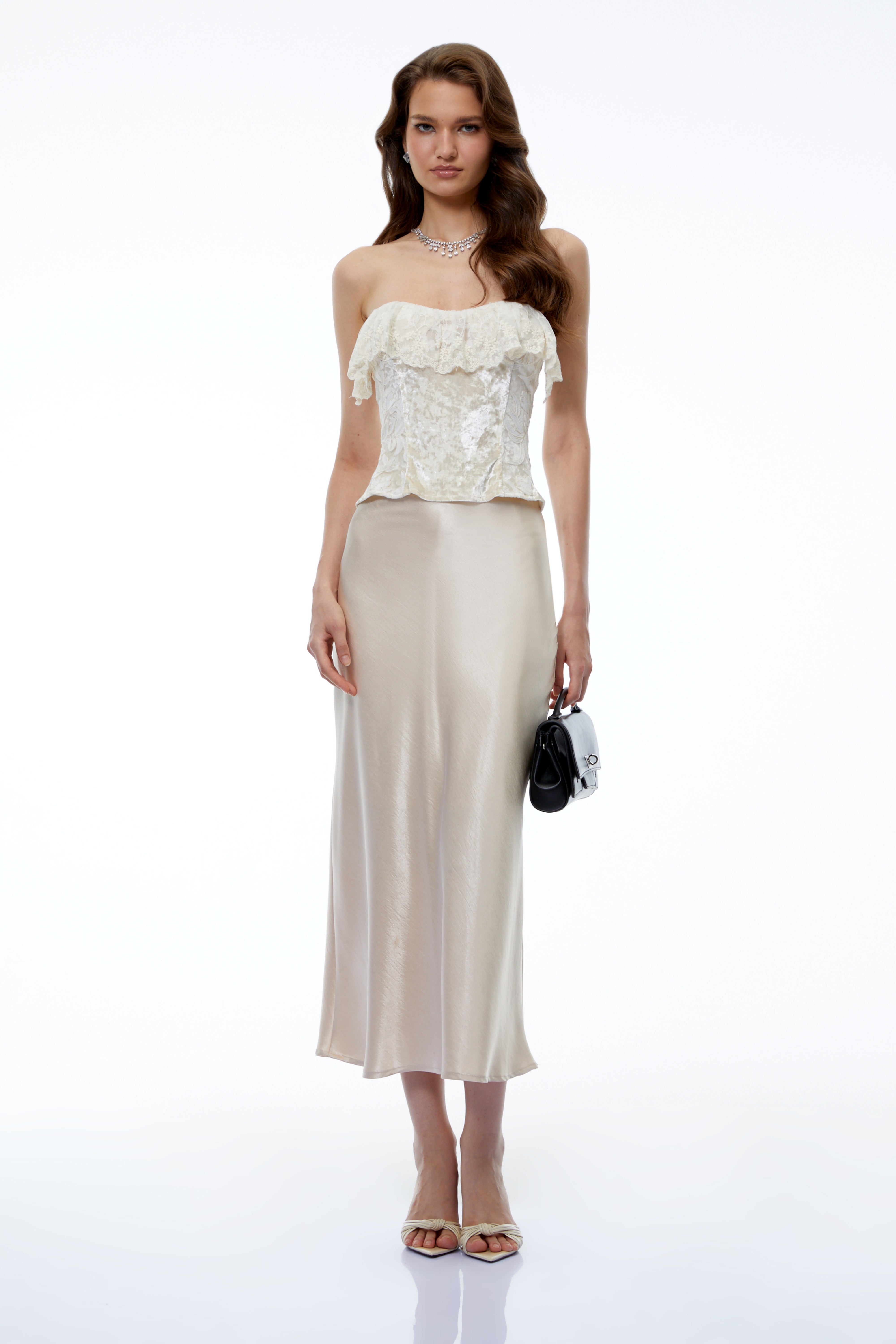 Thora White Off Shoulder Lace Top