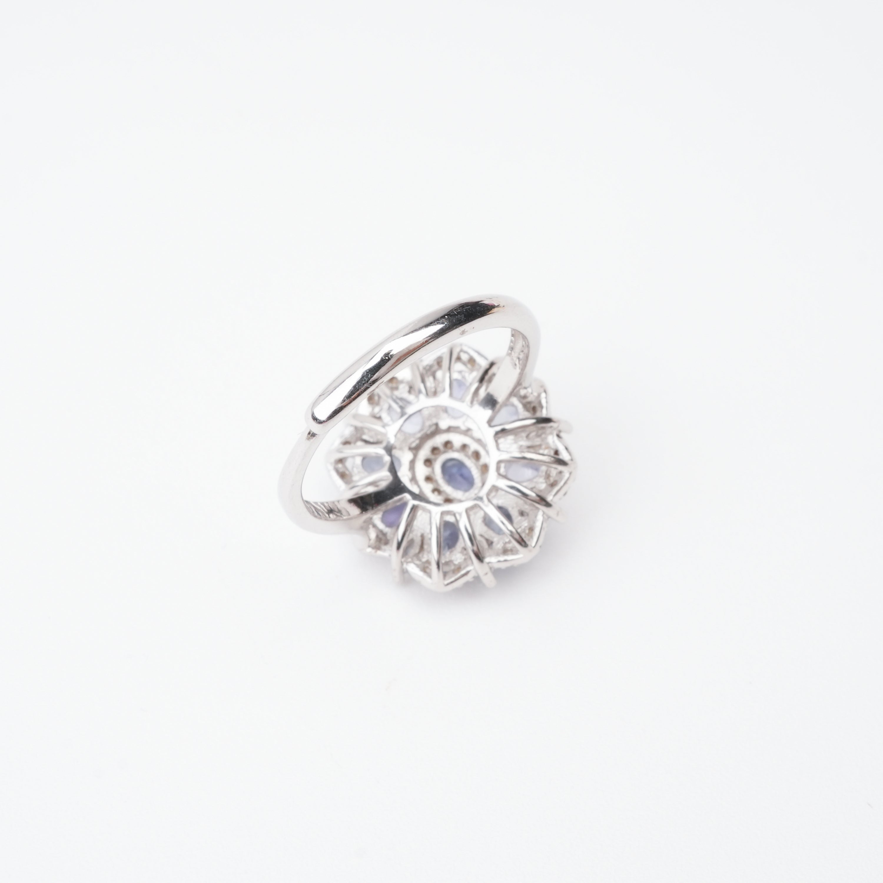 Tiphaine Lavender Tanzanite Cluster Sterling Silver Ring