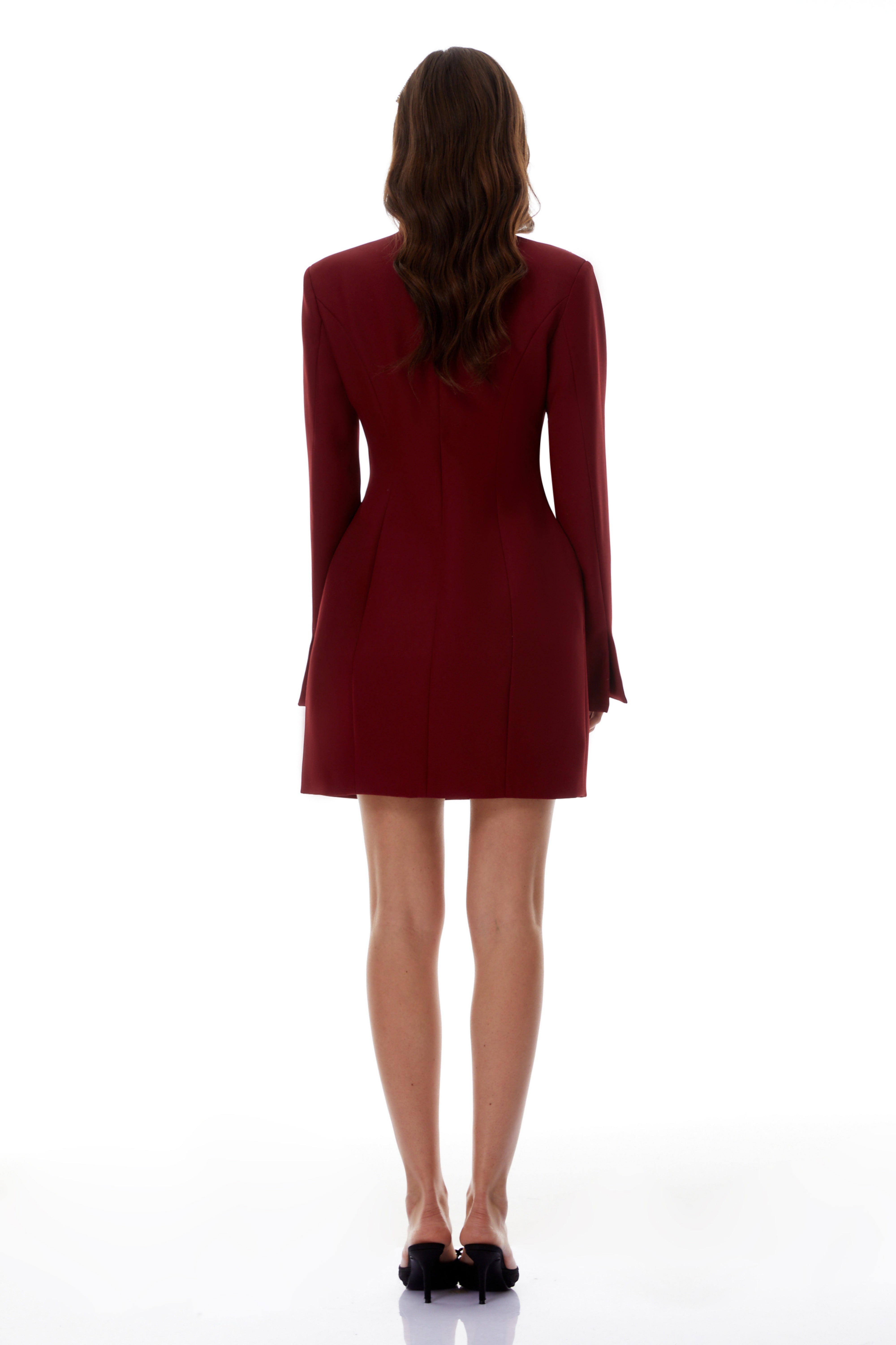 Sharon Rotes Maxikleid mit Strassverzierungen