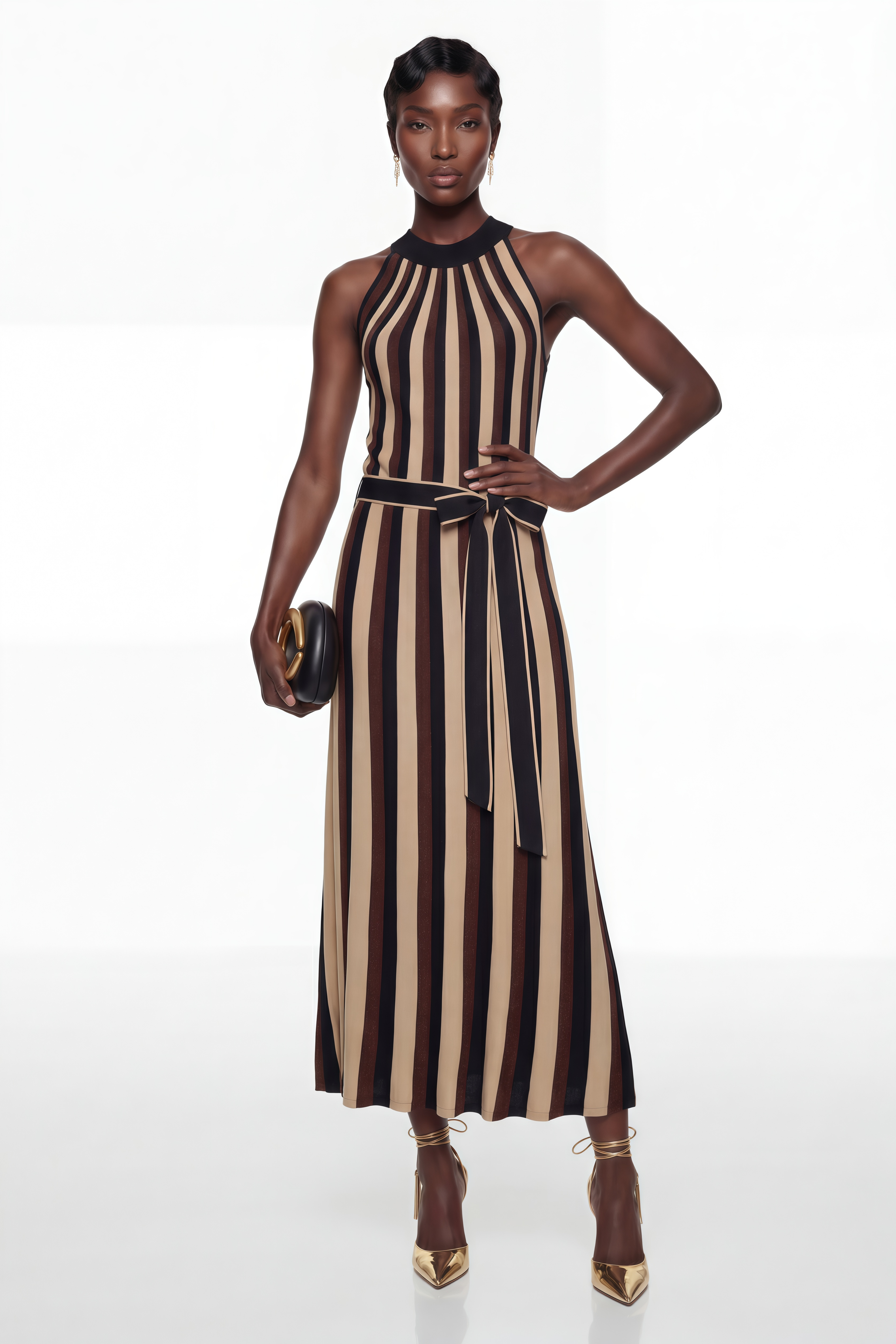 Wendy Brown Maxikleid mit Farbblock