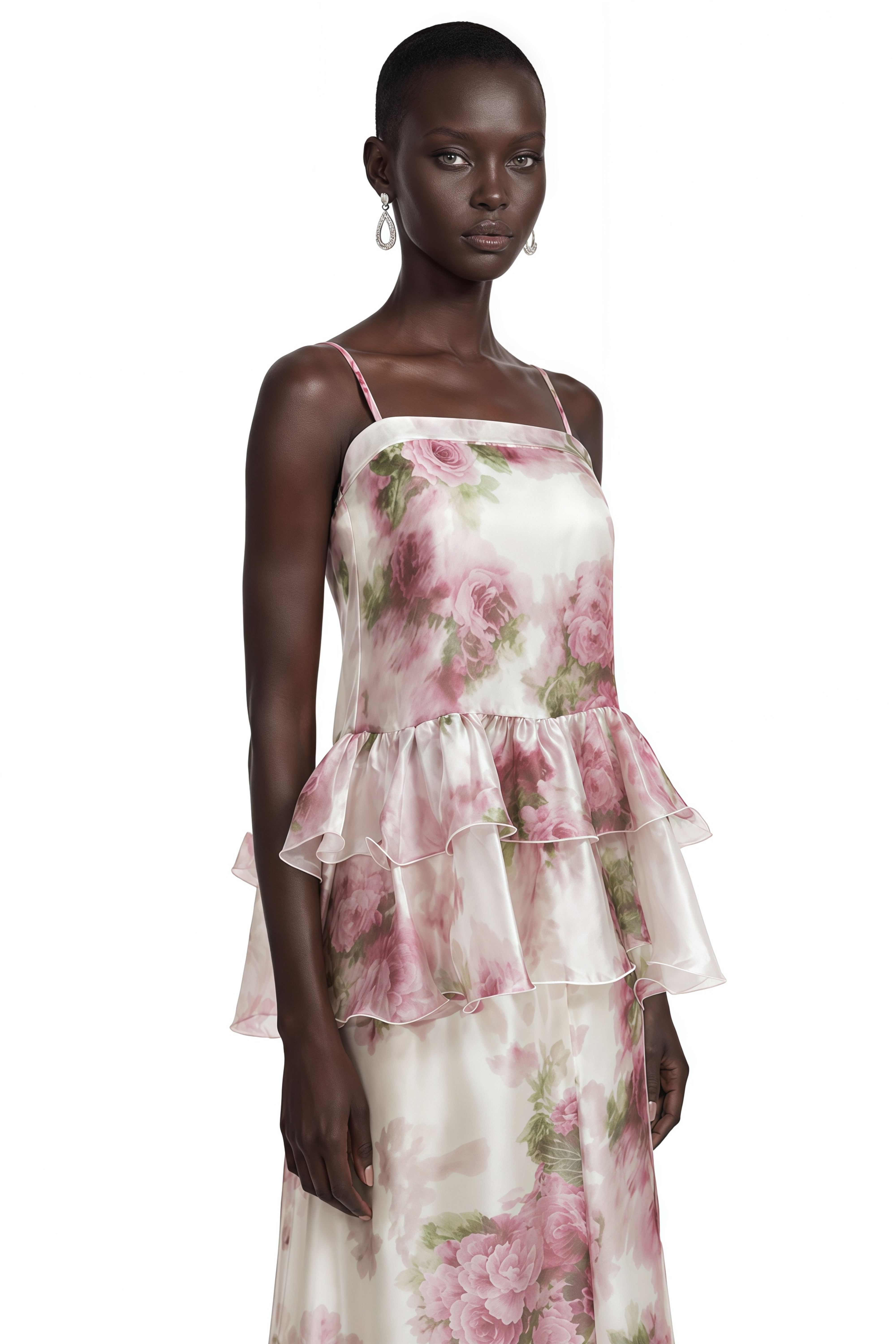 Willa Pink Floral Print Ruffled Top & Skirt Set
