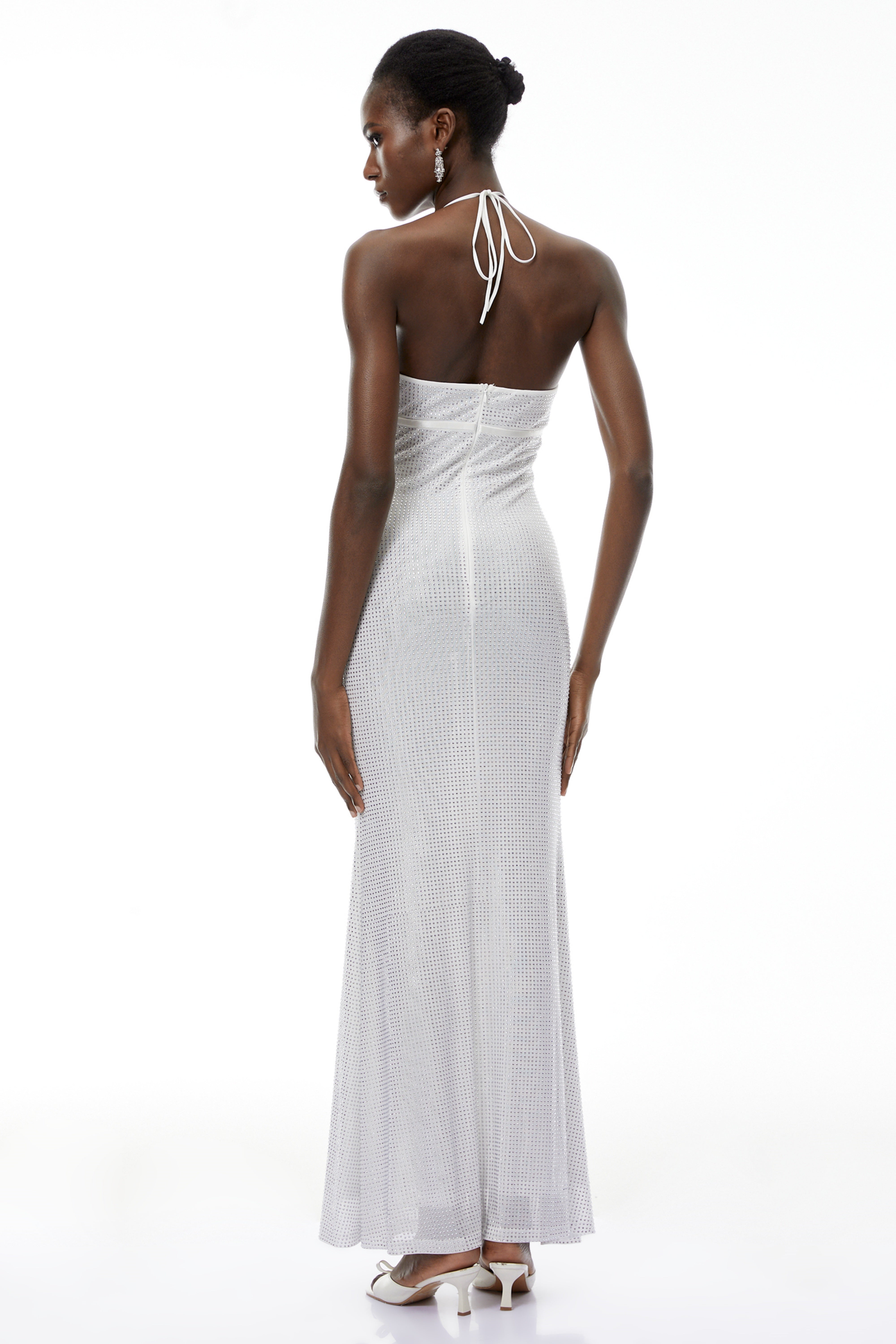 Yasmine – Maxikleid mit Strassverzierung