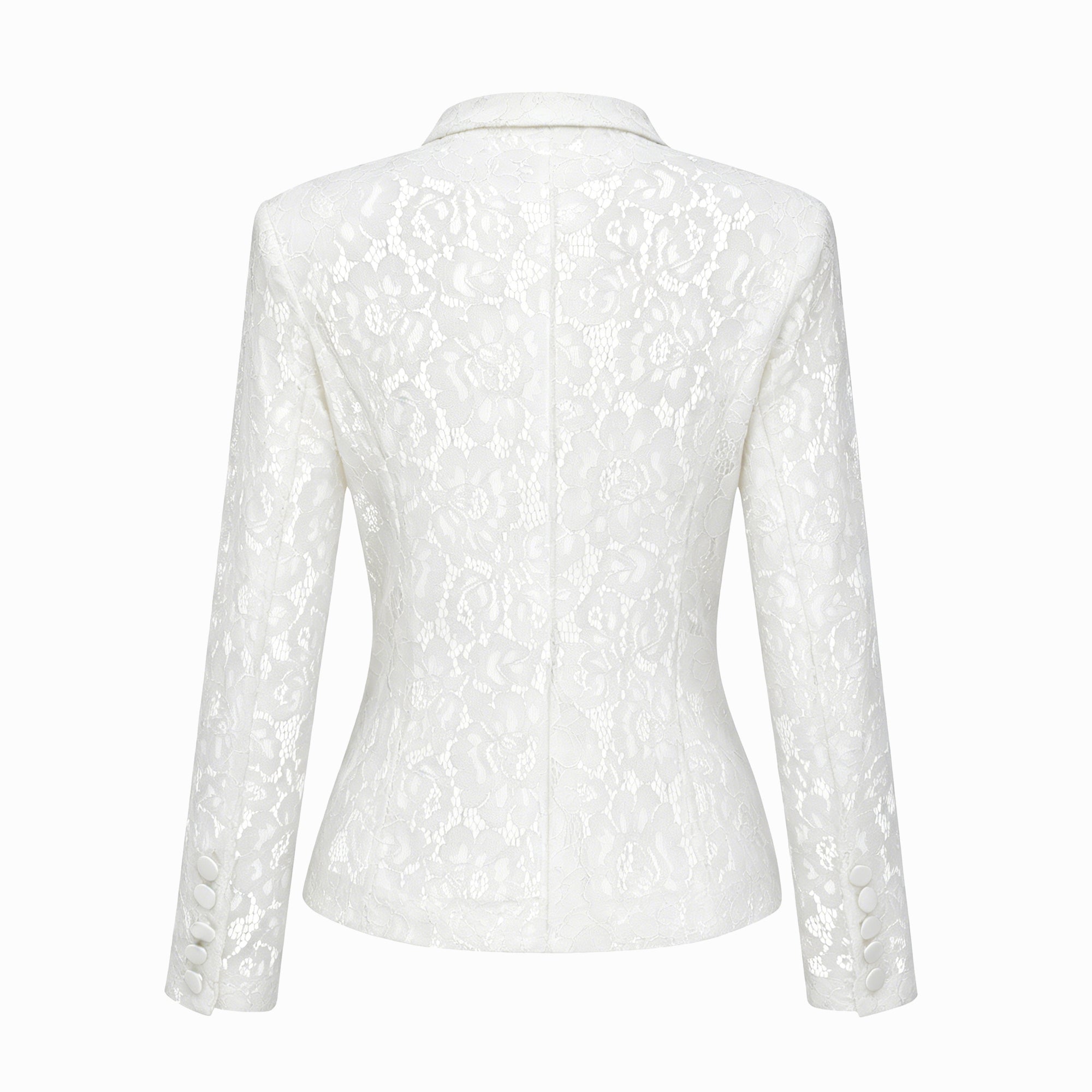 Zoé Sheer Lace Blazer & Trousers Matching Set