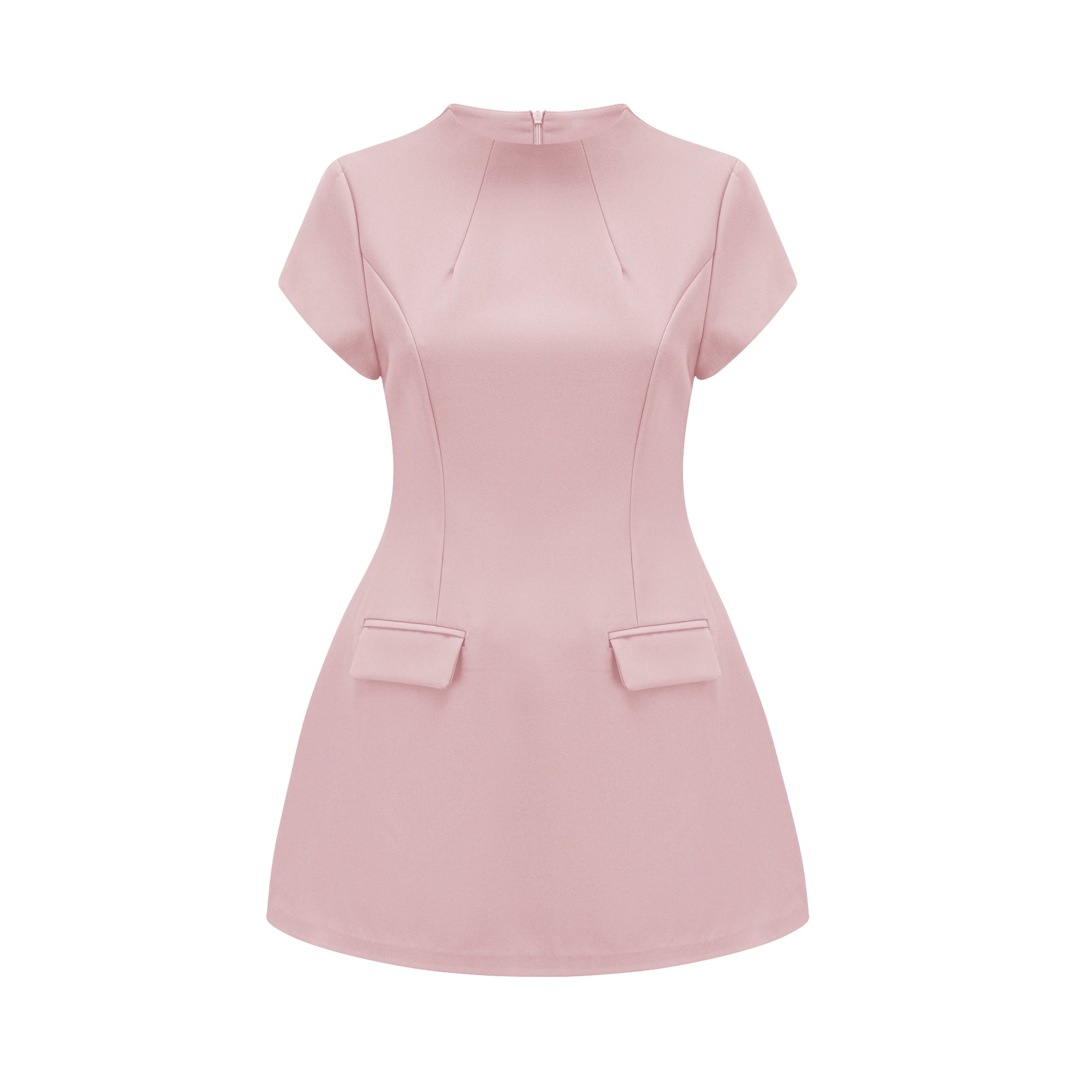 Esther Pink Cap Sleeve Mini Dress