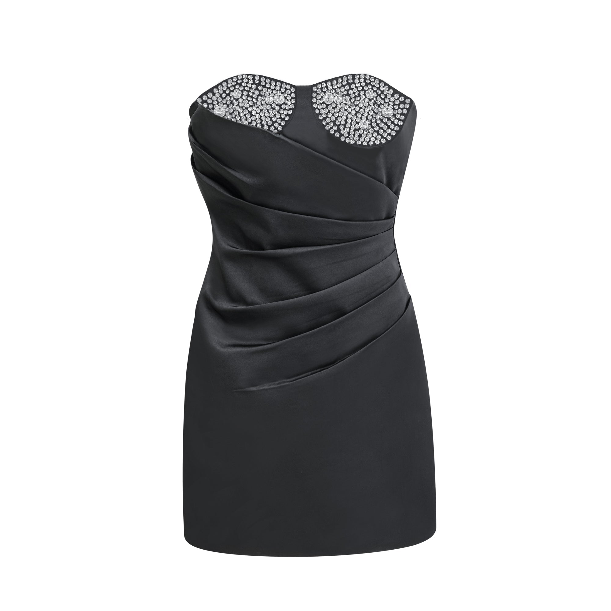 Emmeline crystal-embellished mini dress in Black