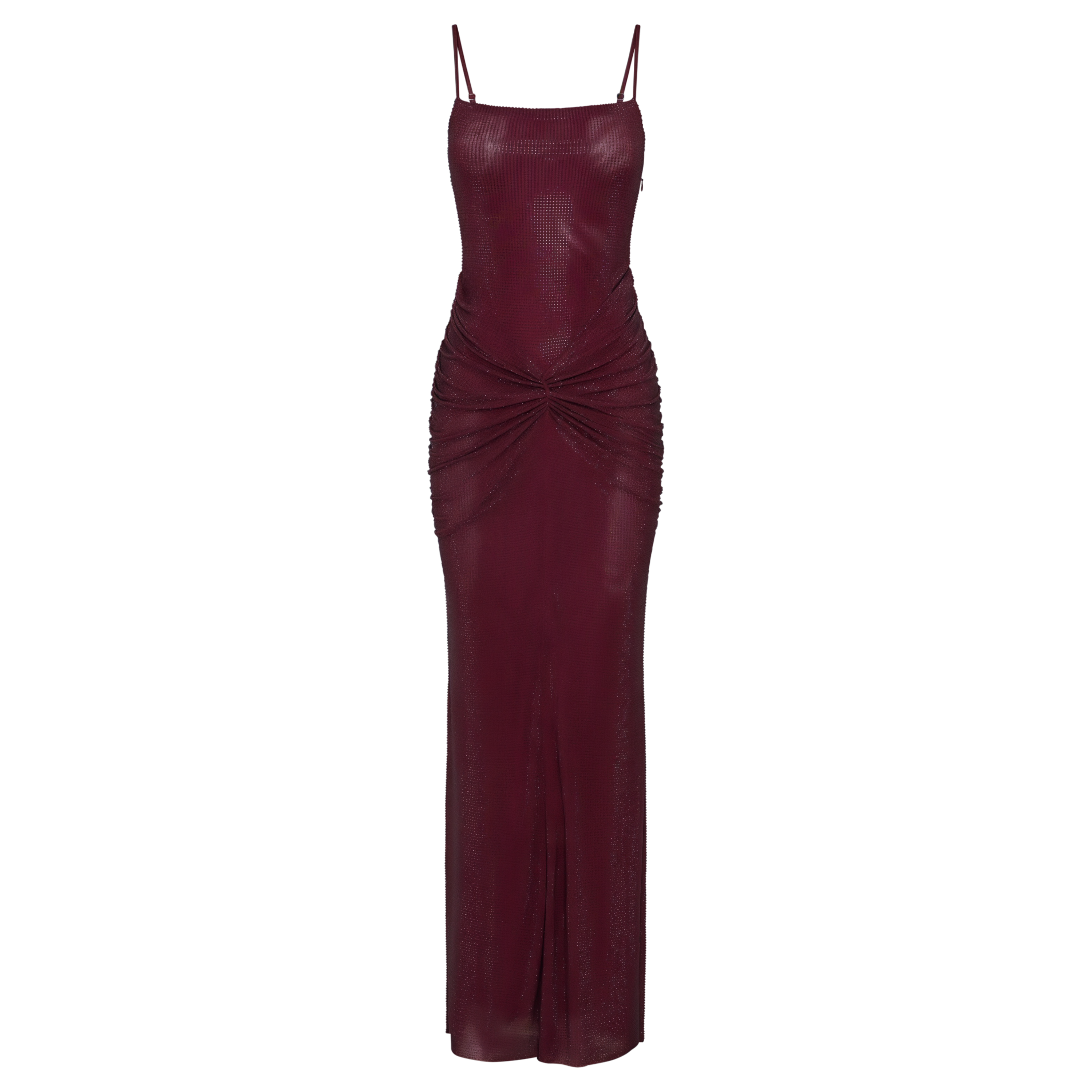 Sharon Rotes Maxikleid mit Strassverzierungen