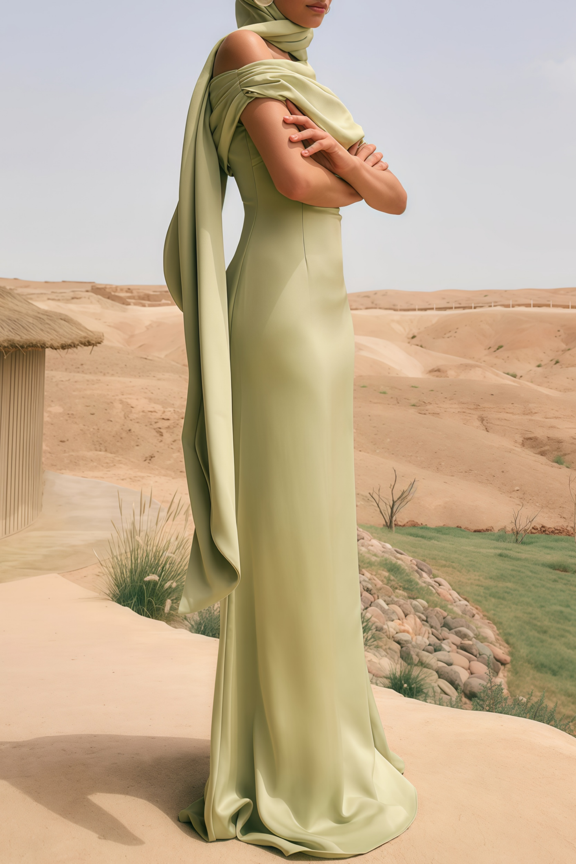 Satin Maxi Dress
