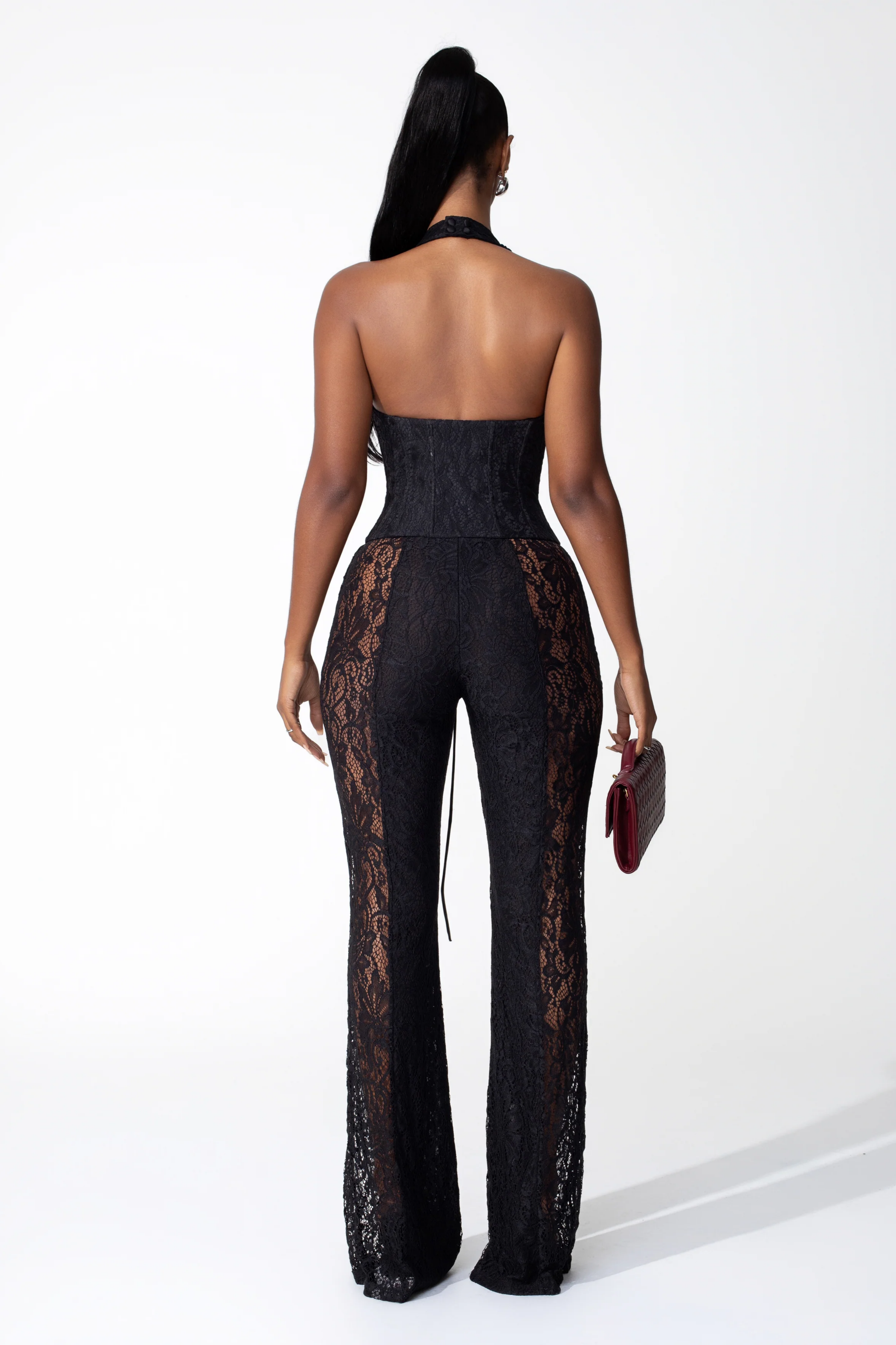 Rosalind Lace Corset Jumpsuit