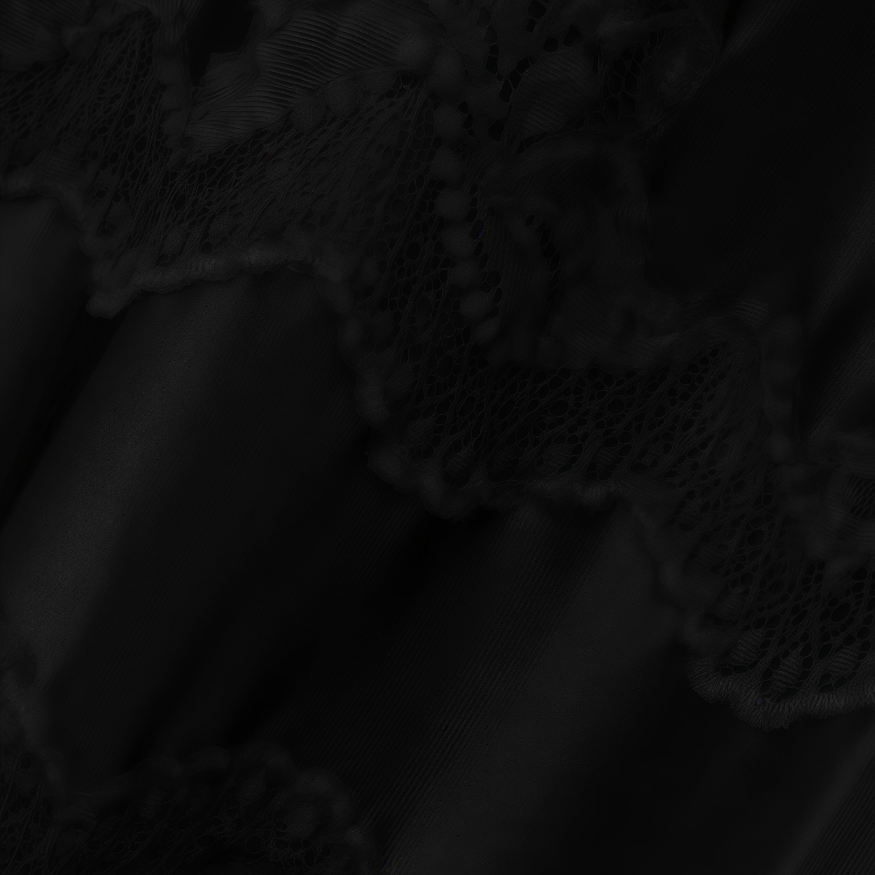 Airelle Black Satin Panel Lace Maxi Dress