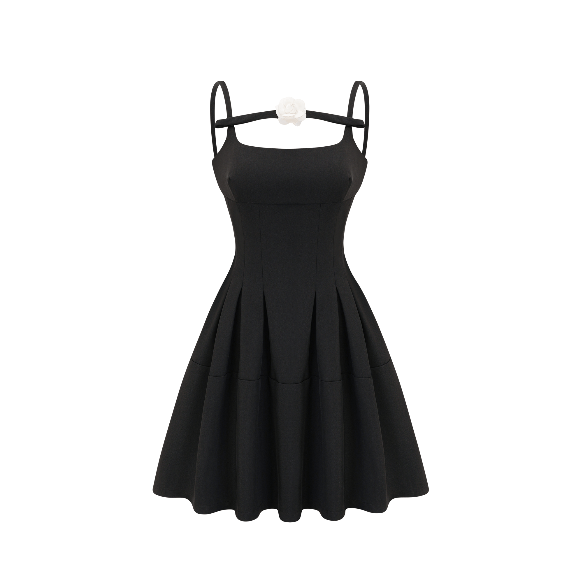 Camellia pleated black mini dress - Miss Rosier - Women's Online Boutique