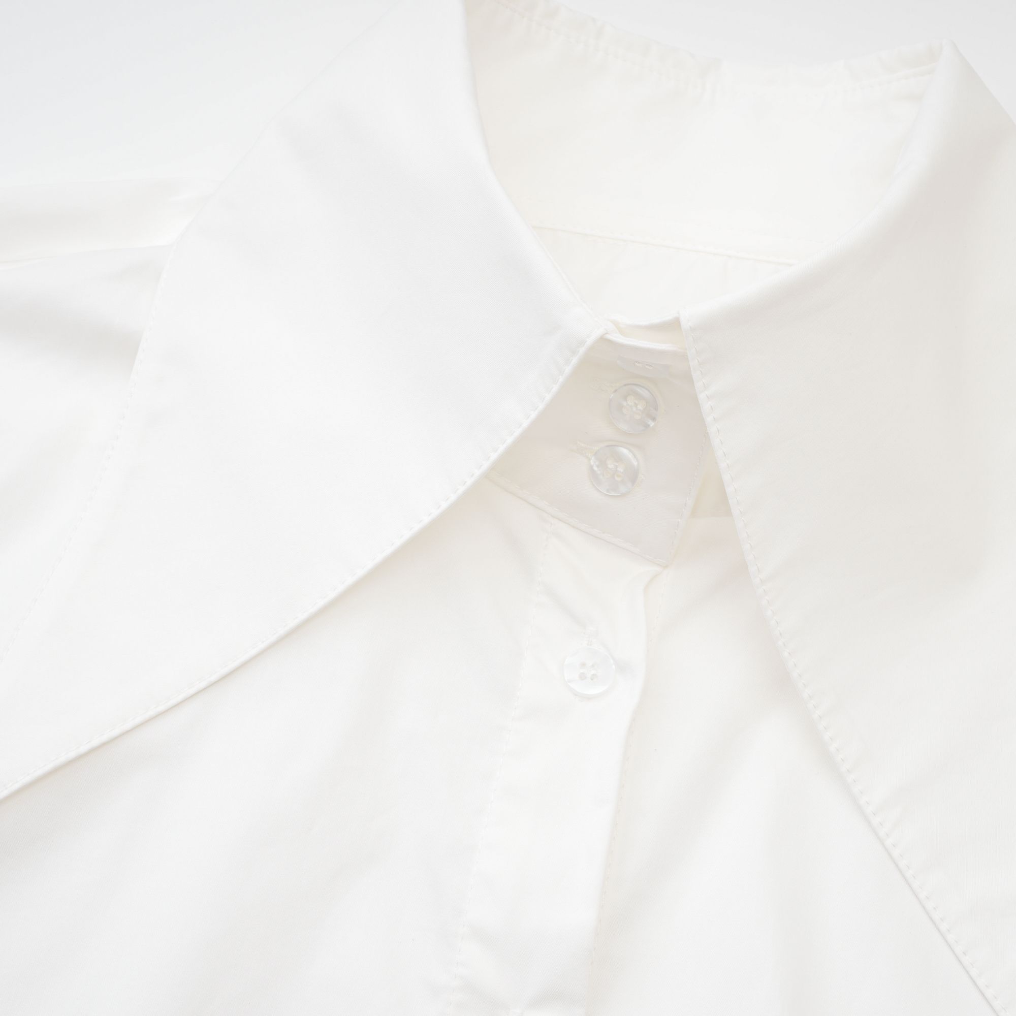 Solène white pointed-collar shirt - Miss Rosier - Women's Online Boutique