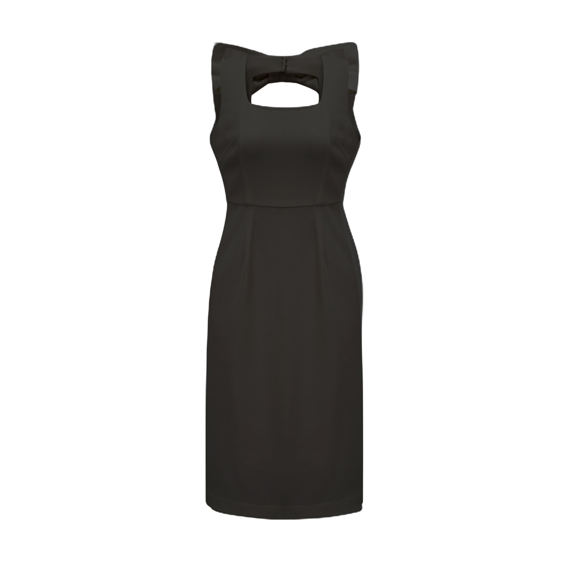 Vanna bow-detail sleeveless midi dress