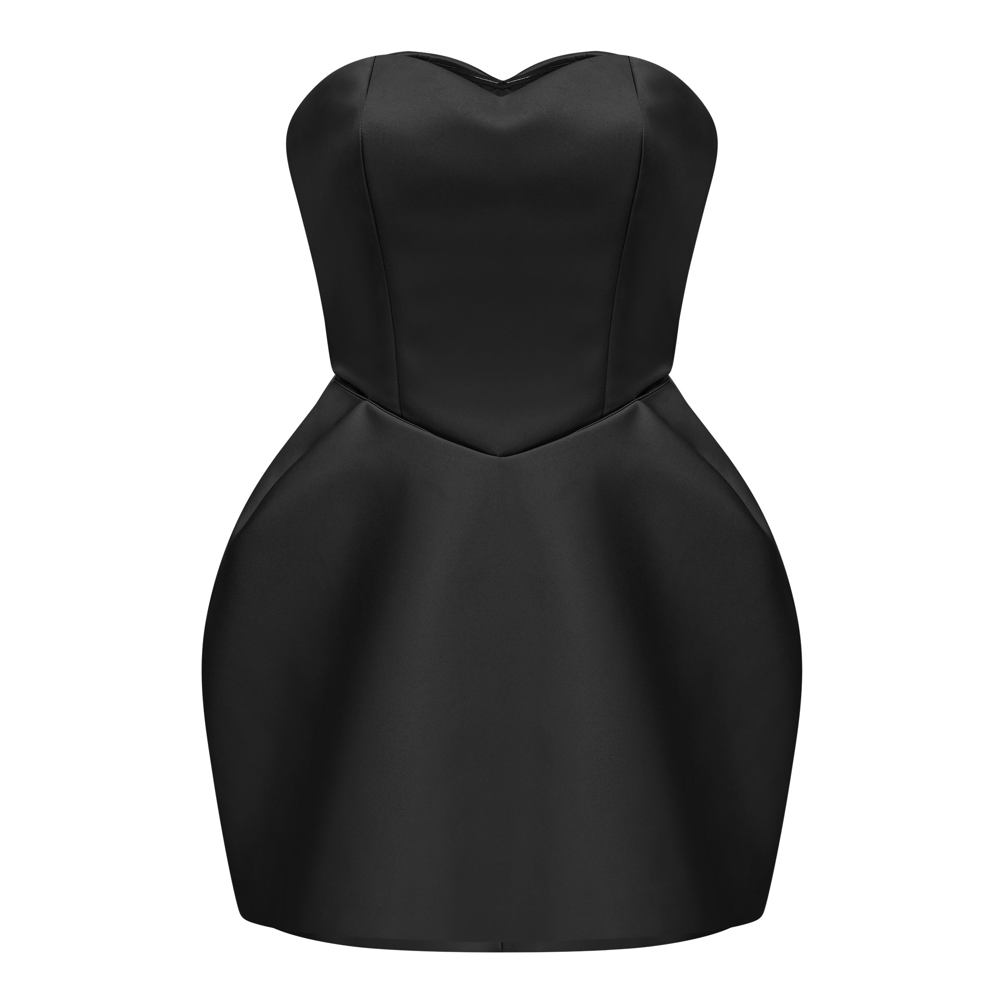 فستان لور الأحمر القصير بدون أكمام 