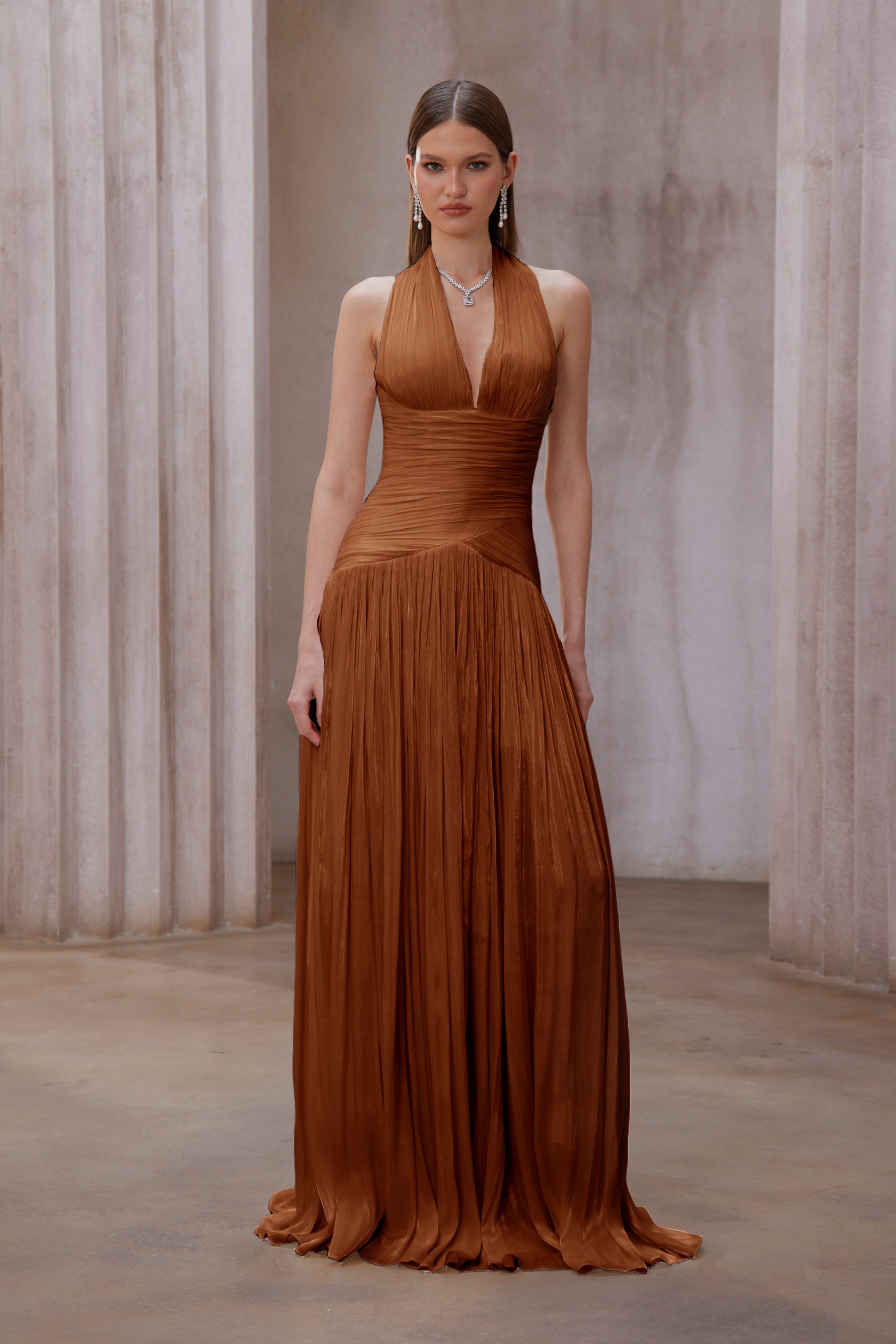 スーツ・フォーマル・ドレス Miss Rosier Uranie Maxi Dress Uranie Gathered Maxi Dress