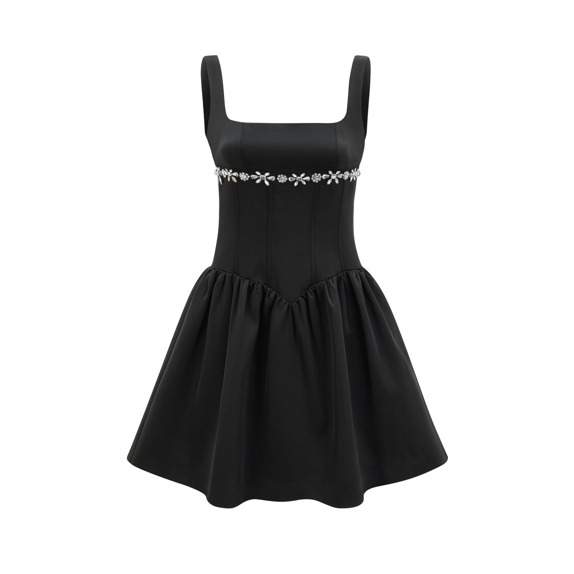 Delia embellished flared dress