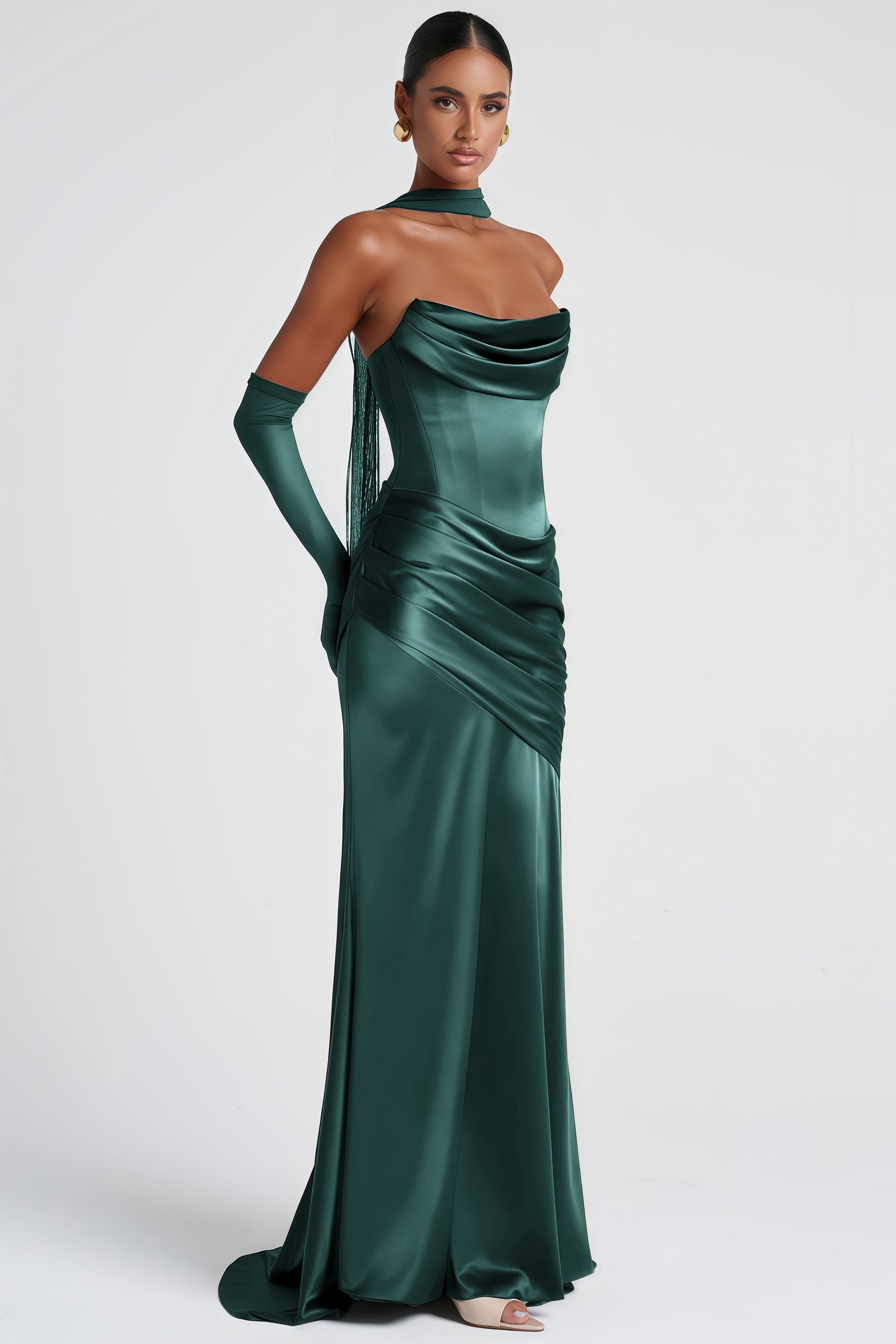 Satin Maxi Dress