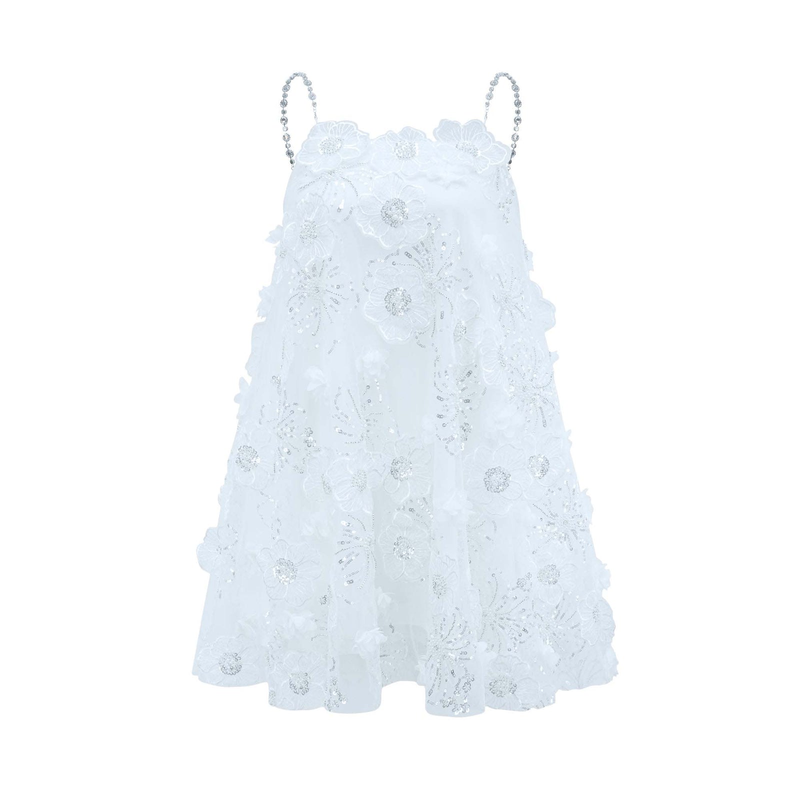Florette - Fairytale Embroidered Sequins Mini Dress
