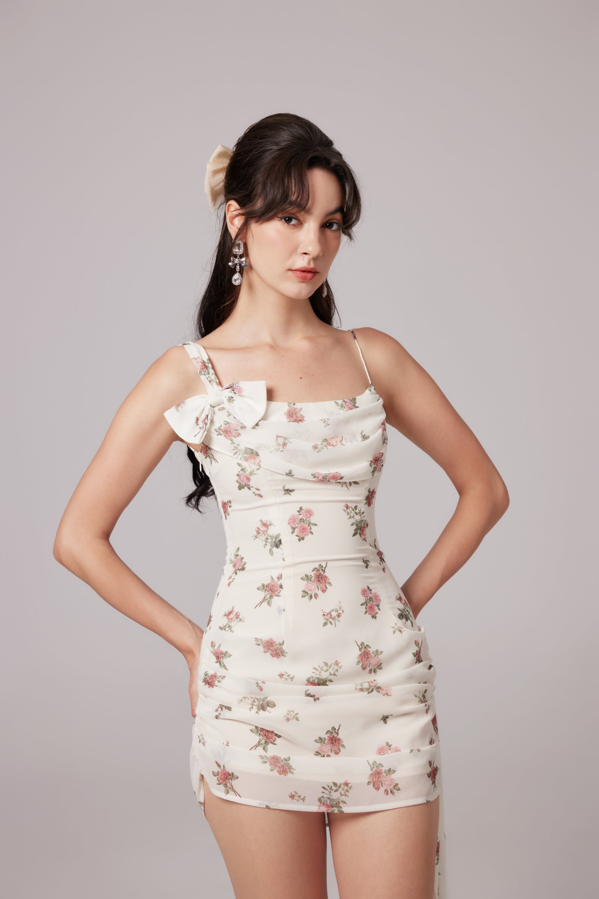 Jennie floral-print mini dress