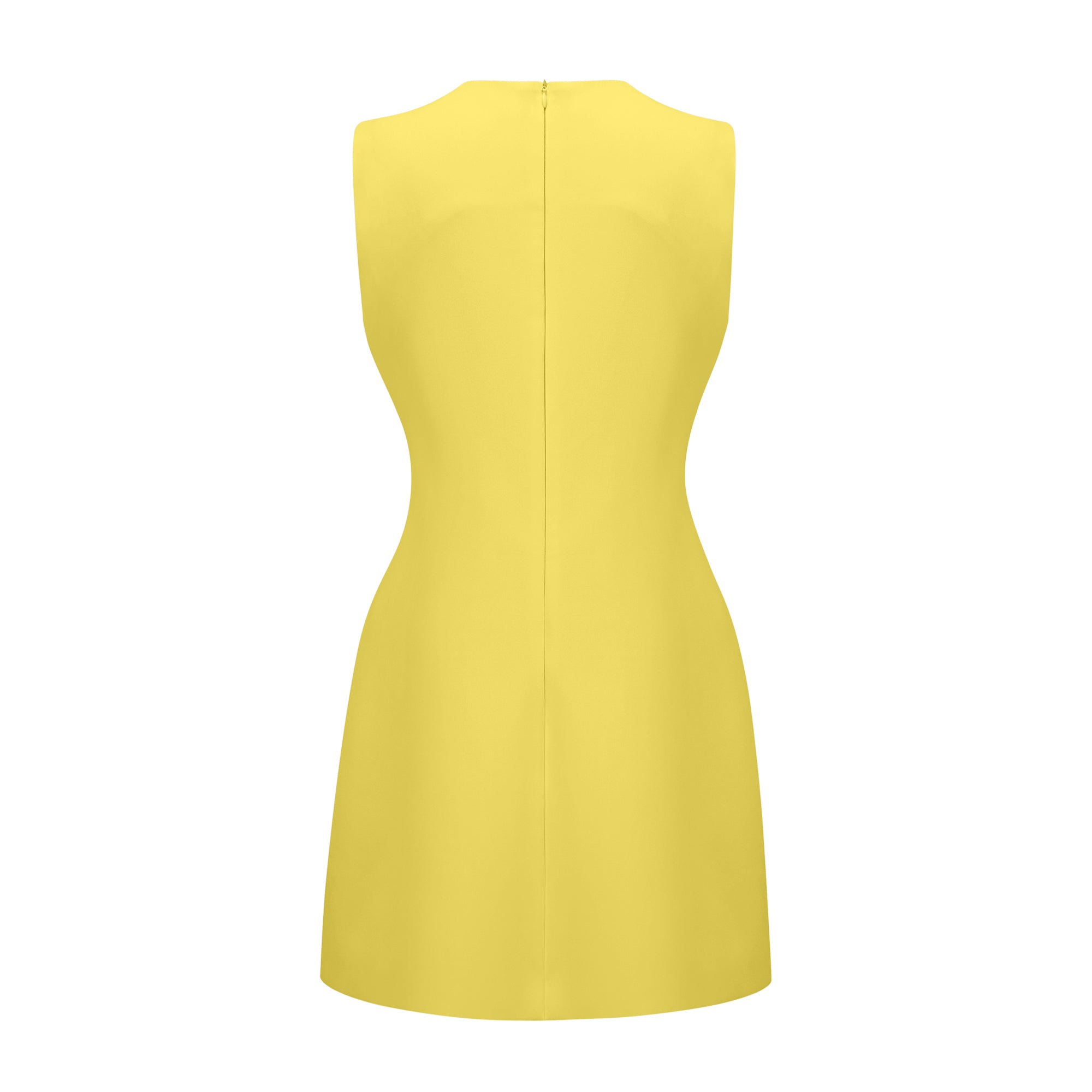 Irène Yellow Sequin Floral Embroidered Mini Dress