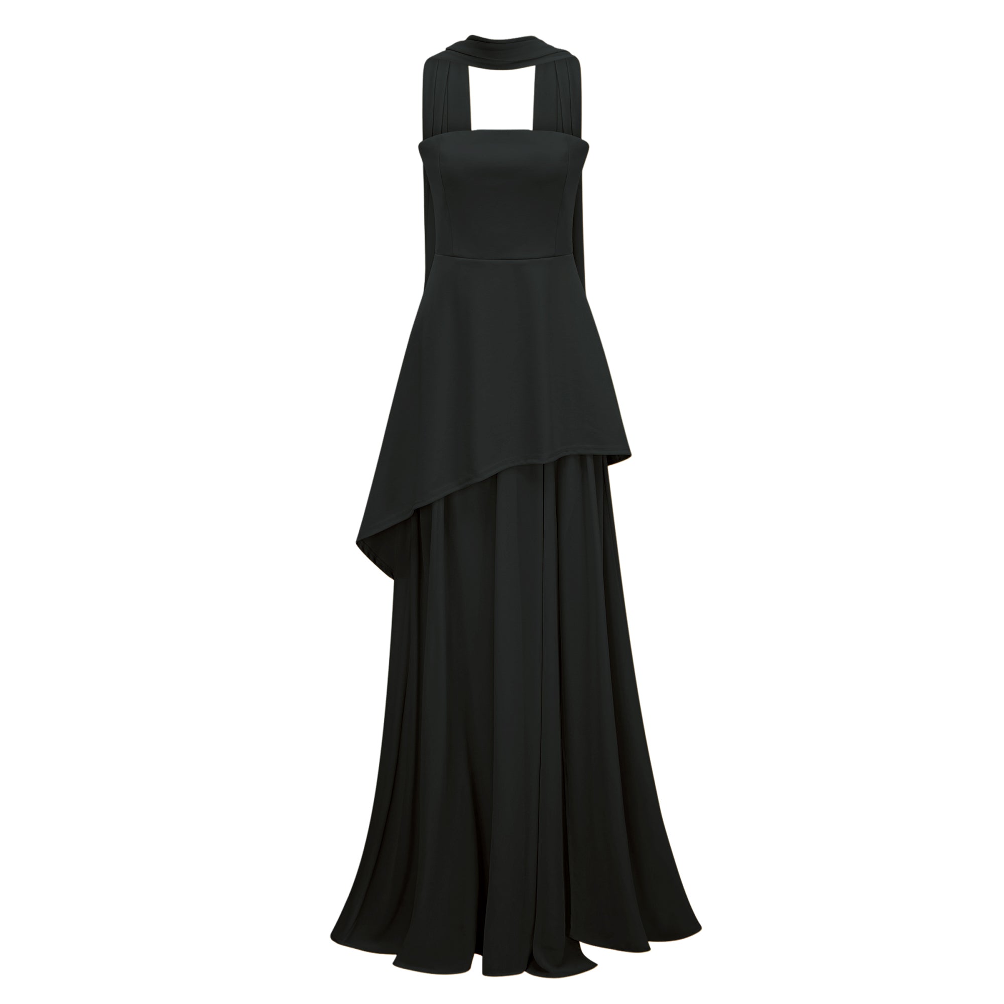 Solène Off-Shoulder Ruched Maxi Gown