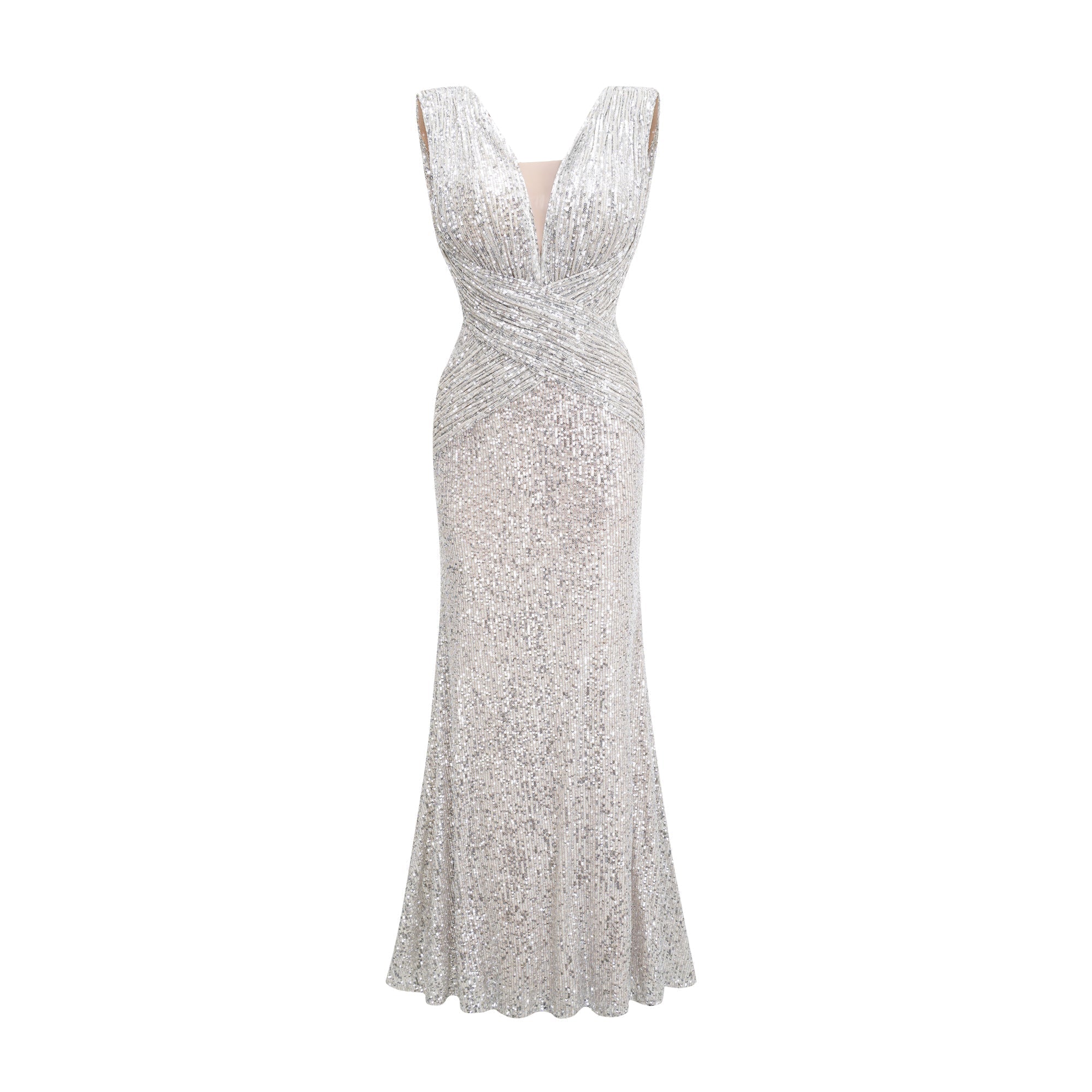 Caelia silver embellished maxi dress (US Only)