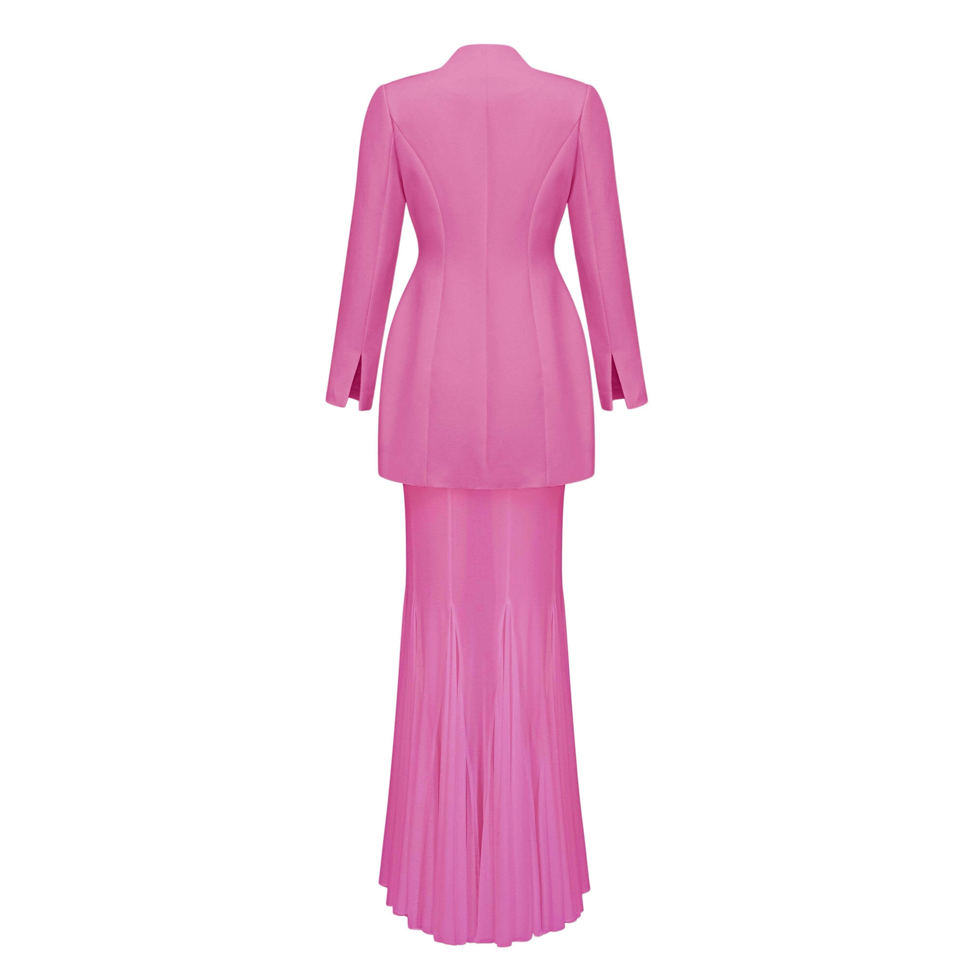 طقم جاكيت وتنورة بتصميم برميل إينورا