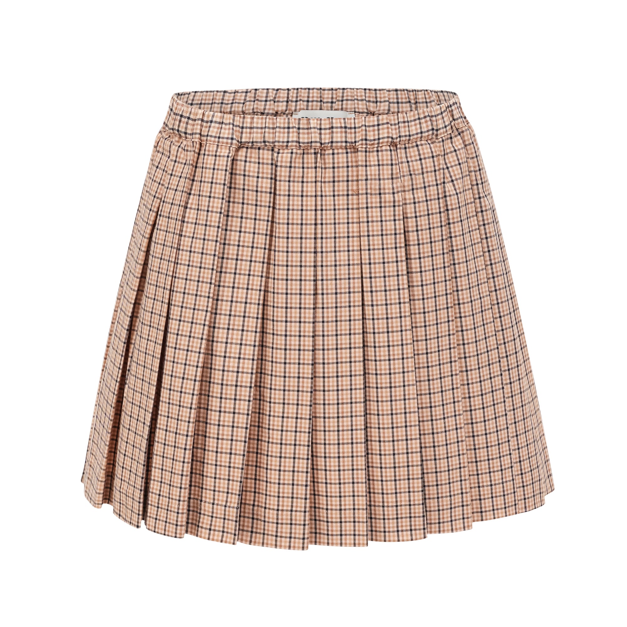 Fabienne checked-pattern pleated skirt