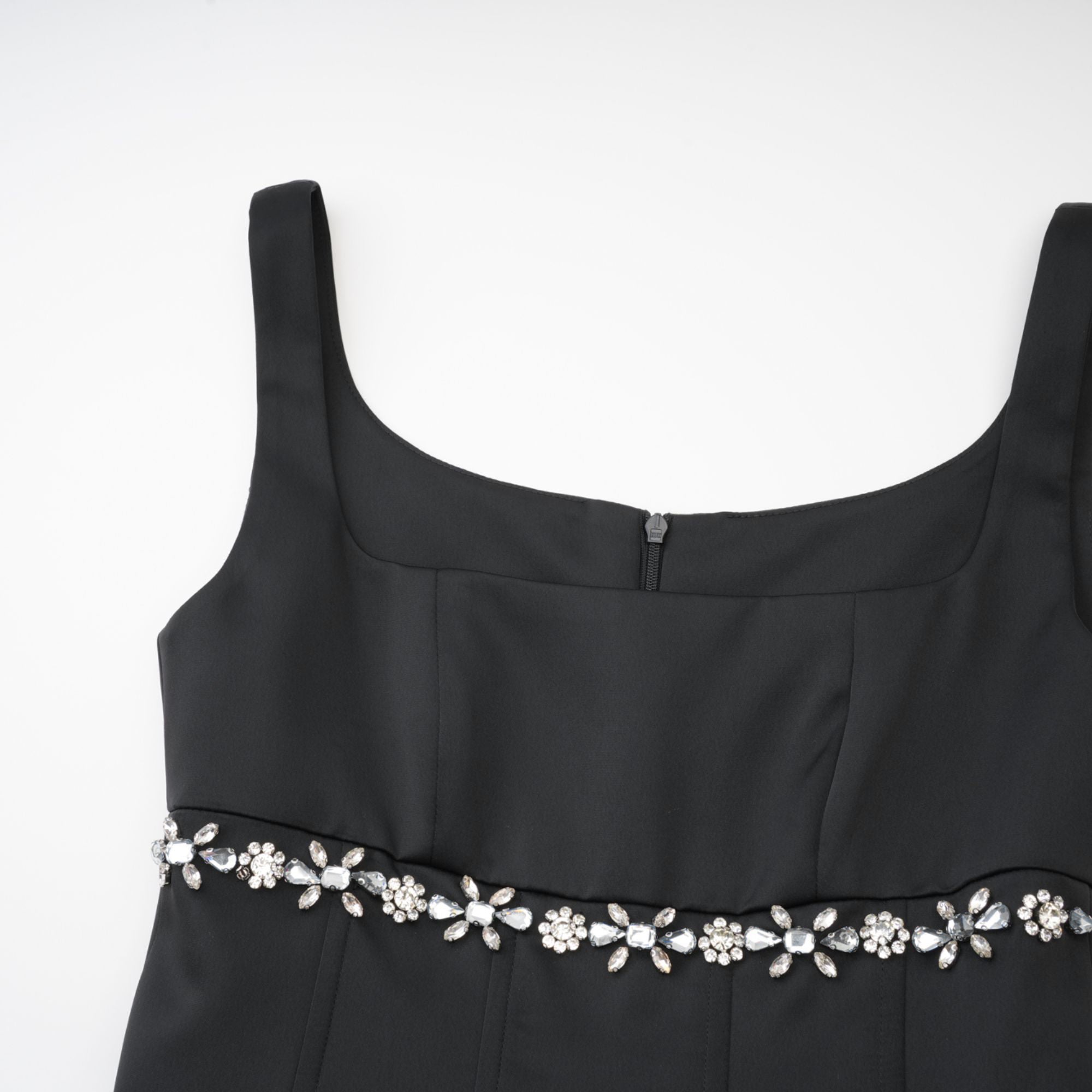 Delia embellished flared dress