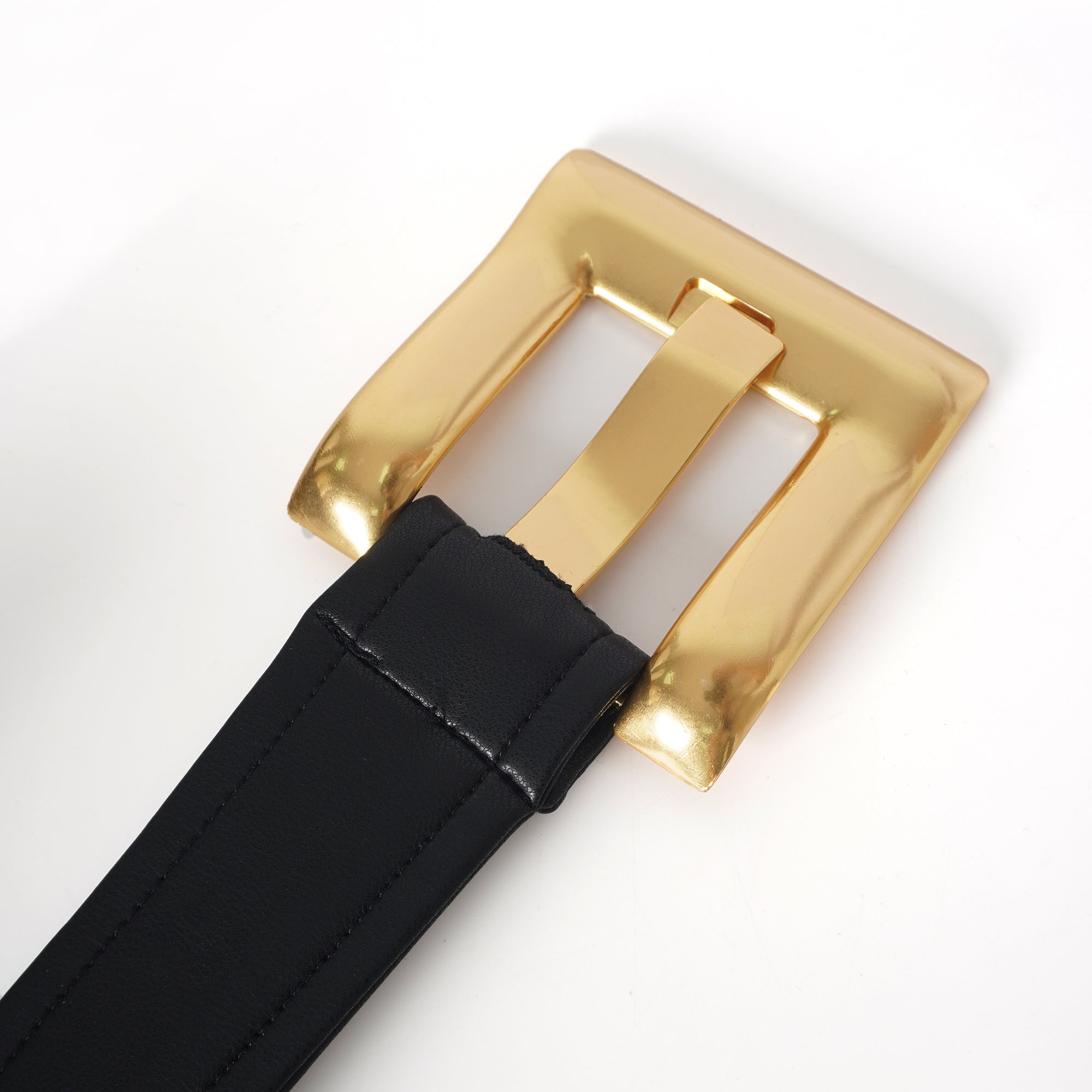 Amarante Schwarzes, zweireihiges Mini-Kleid aus Leder