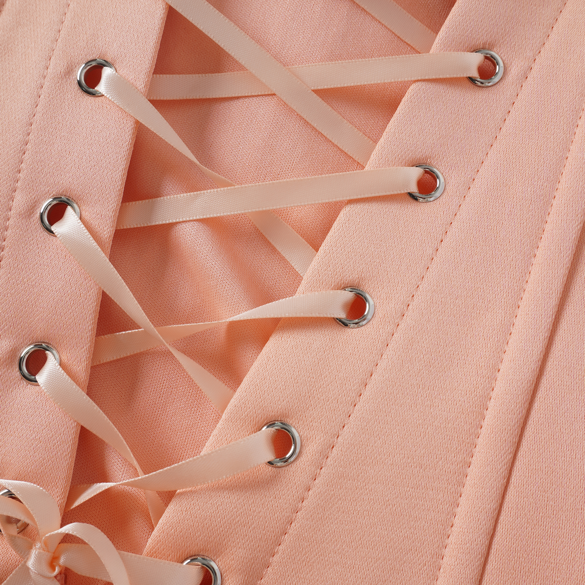 فستان أورلي أورانج ماكسي ذو فتحة الرقبة على شكل حرف V بتصميم حورية البحر