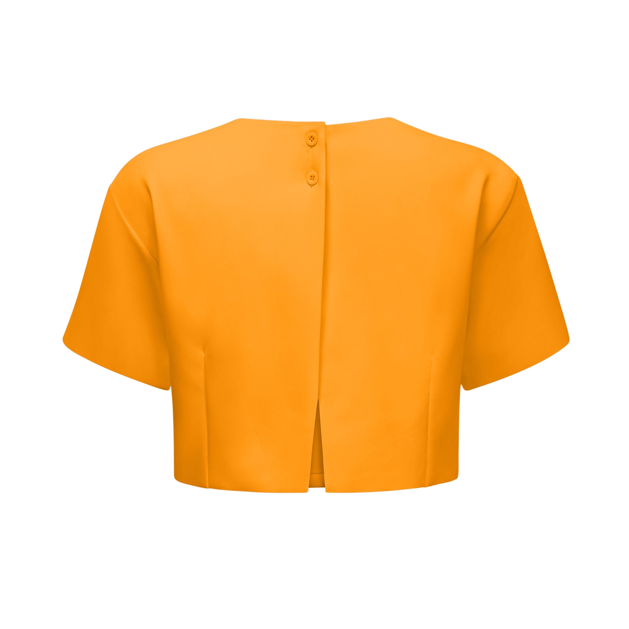 Irène Orange Sequin Floral Embroidered Matching Set