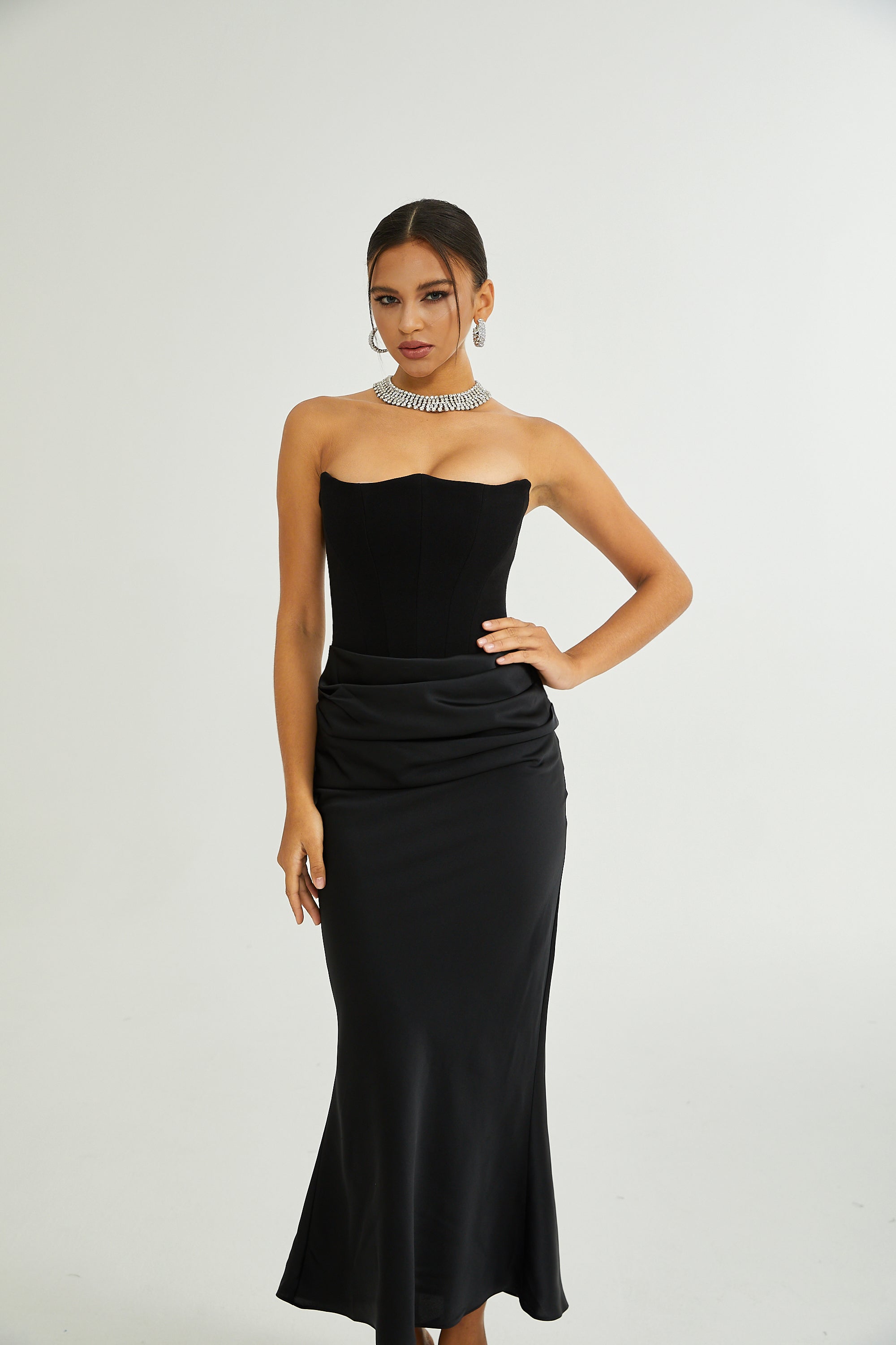 Aurore off-shoulder maxi dress