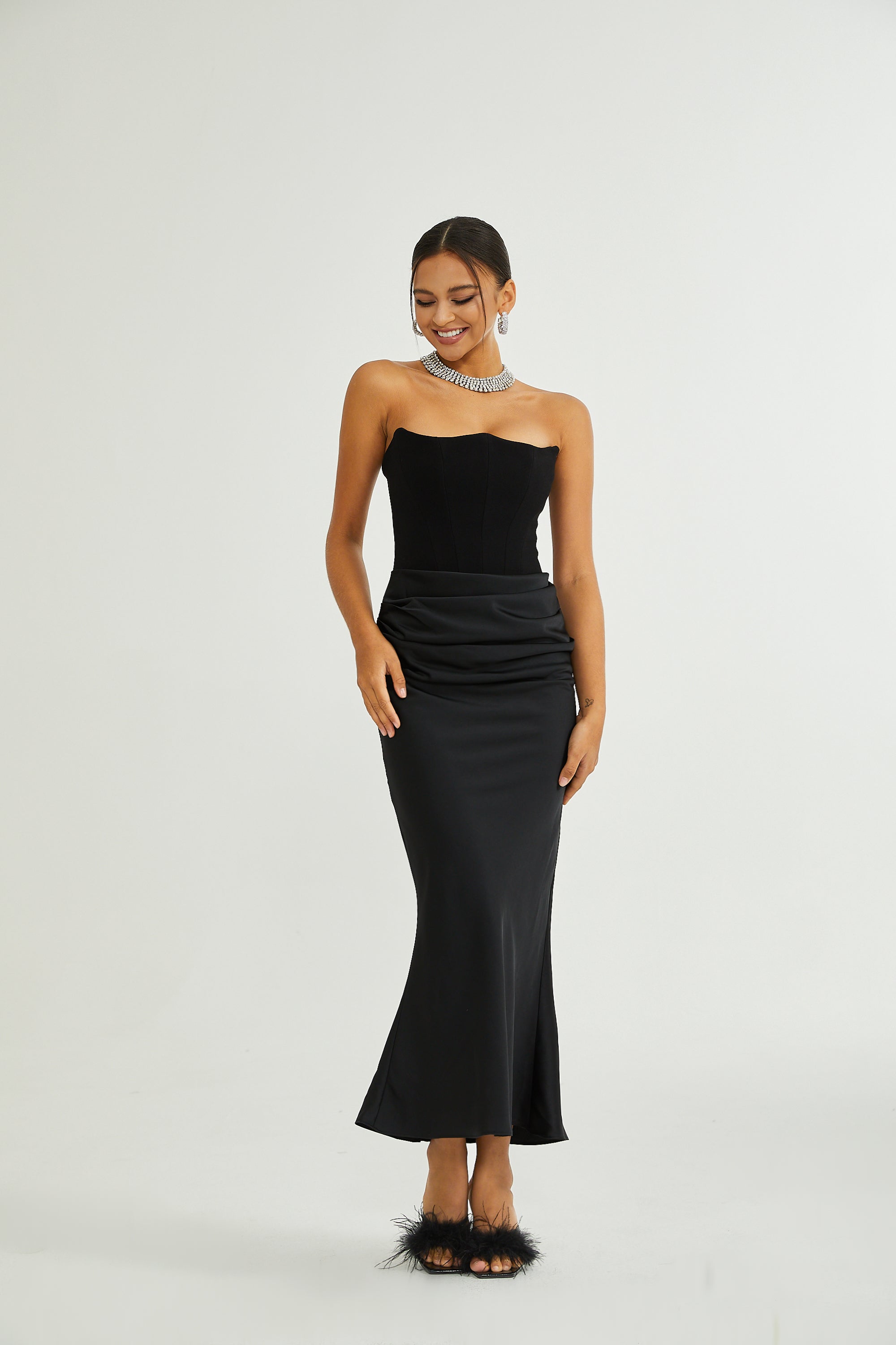 Aurore off-shoulder maxi dress