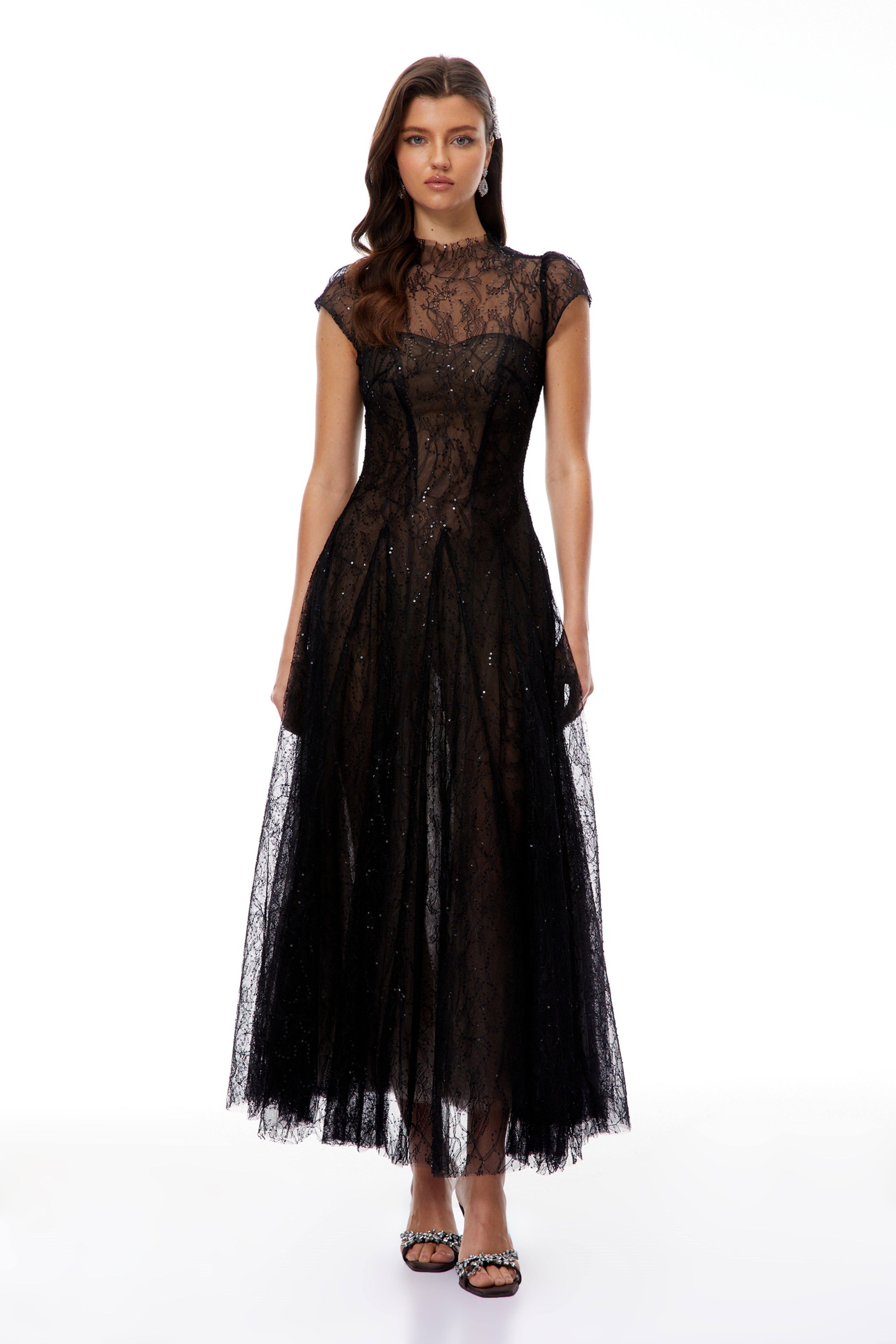 Celina Maxikleid aus Spitzenkorsett