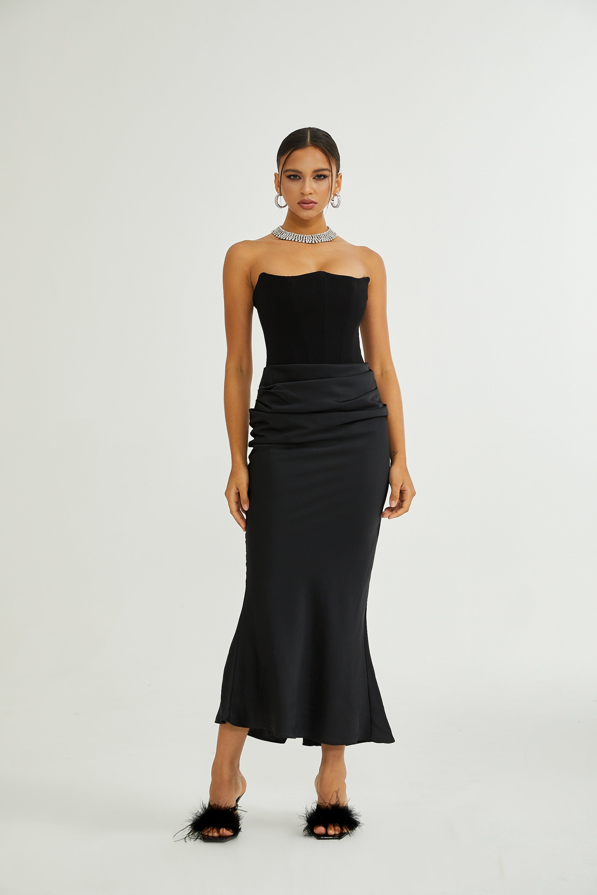 Aurore off-shoulder maxi dress