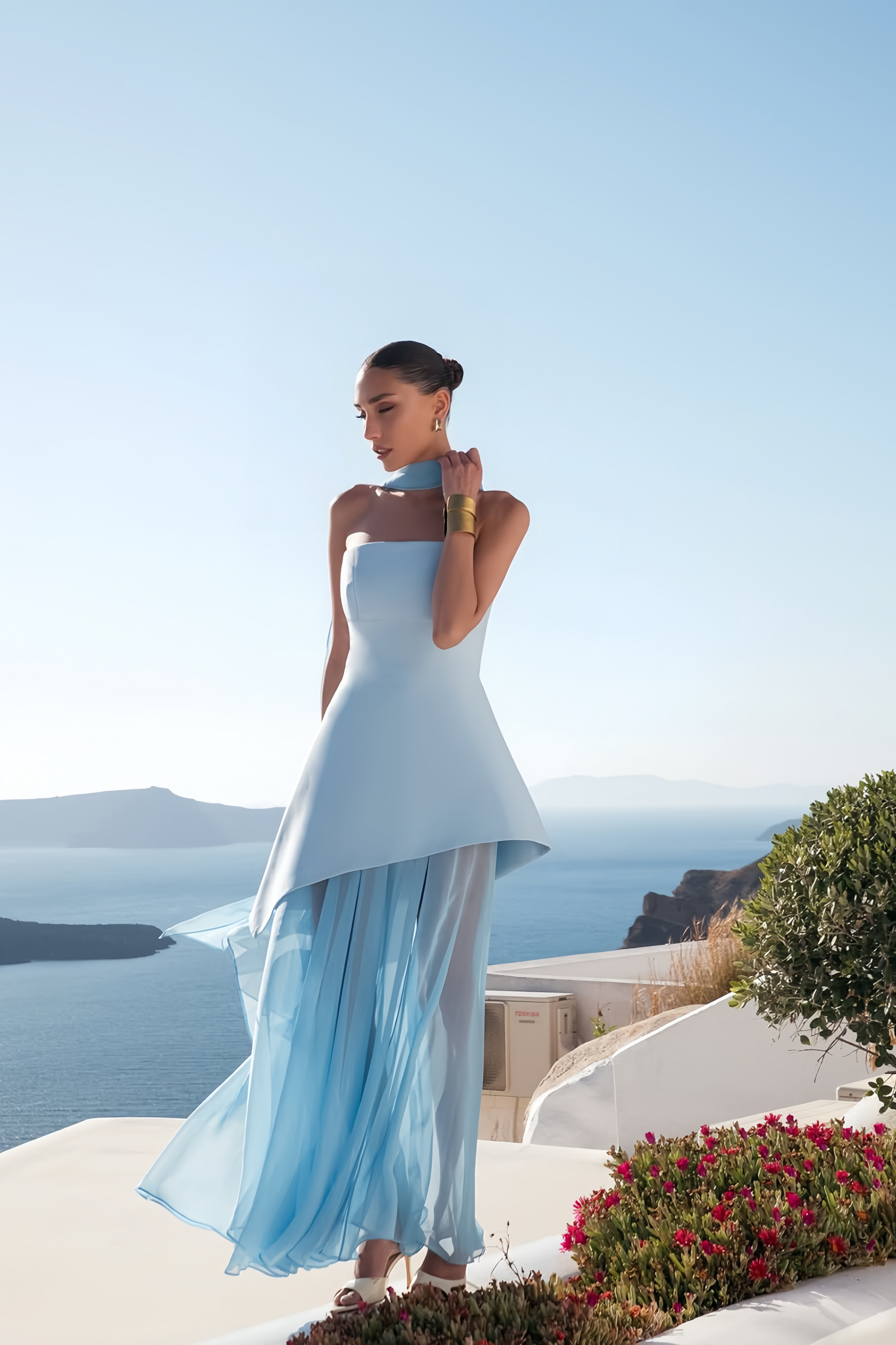 Solène Off-Shoulder Ruched Maxi Gown