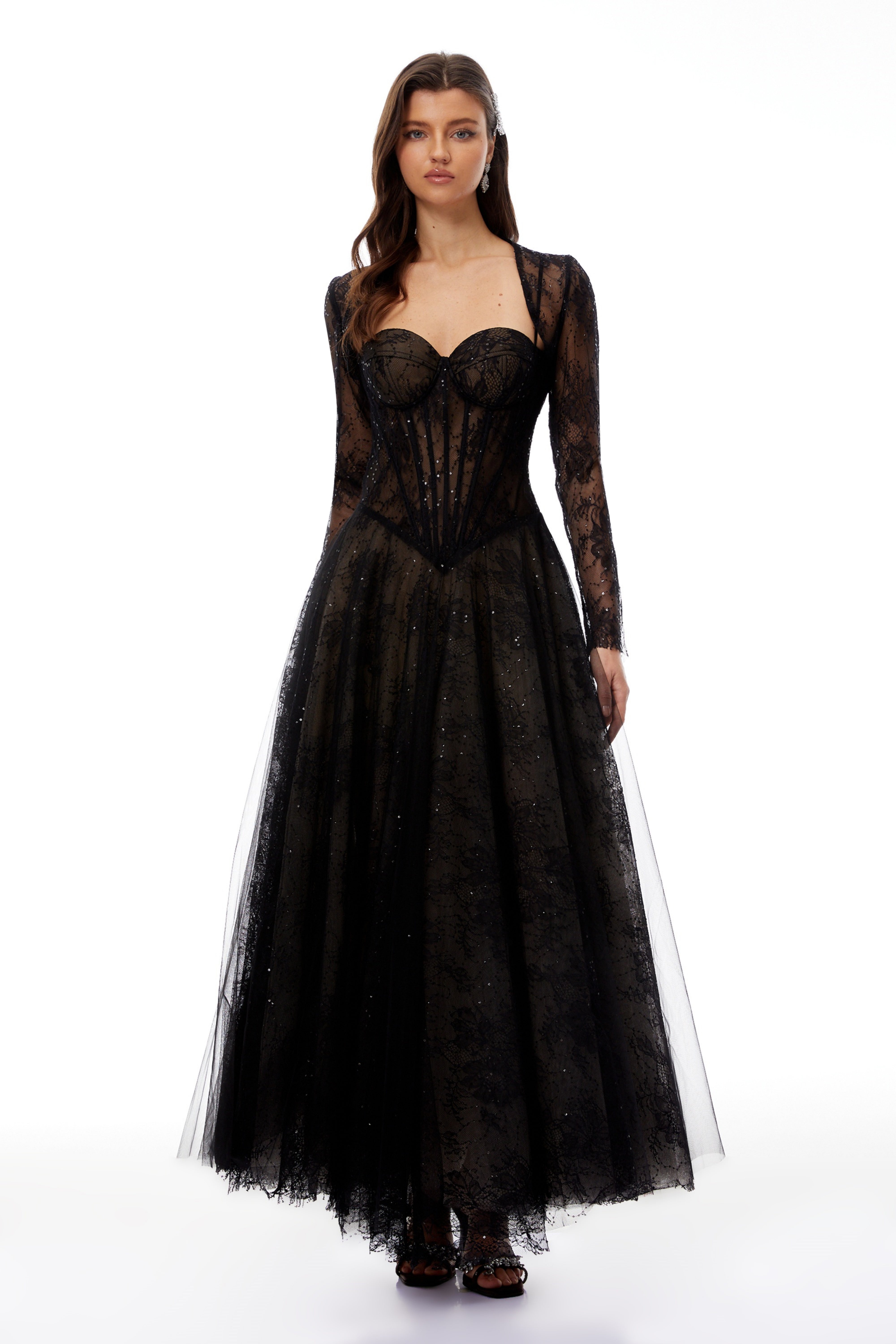 Celina Maxikleid aus Spitzenkorsett