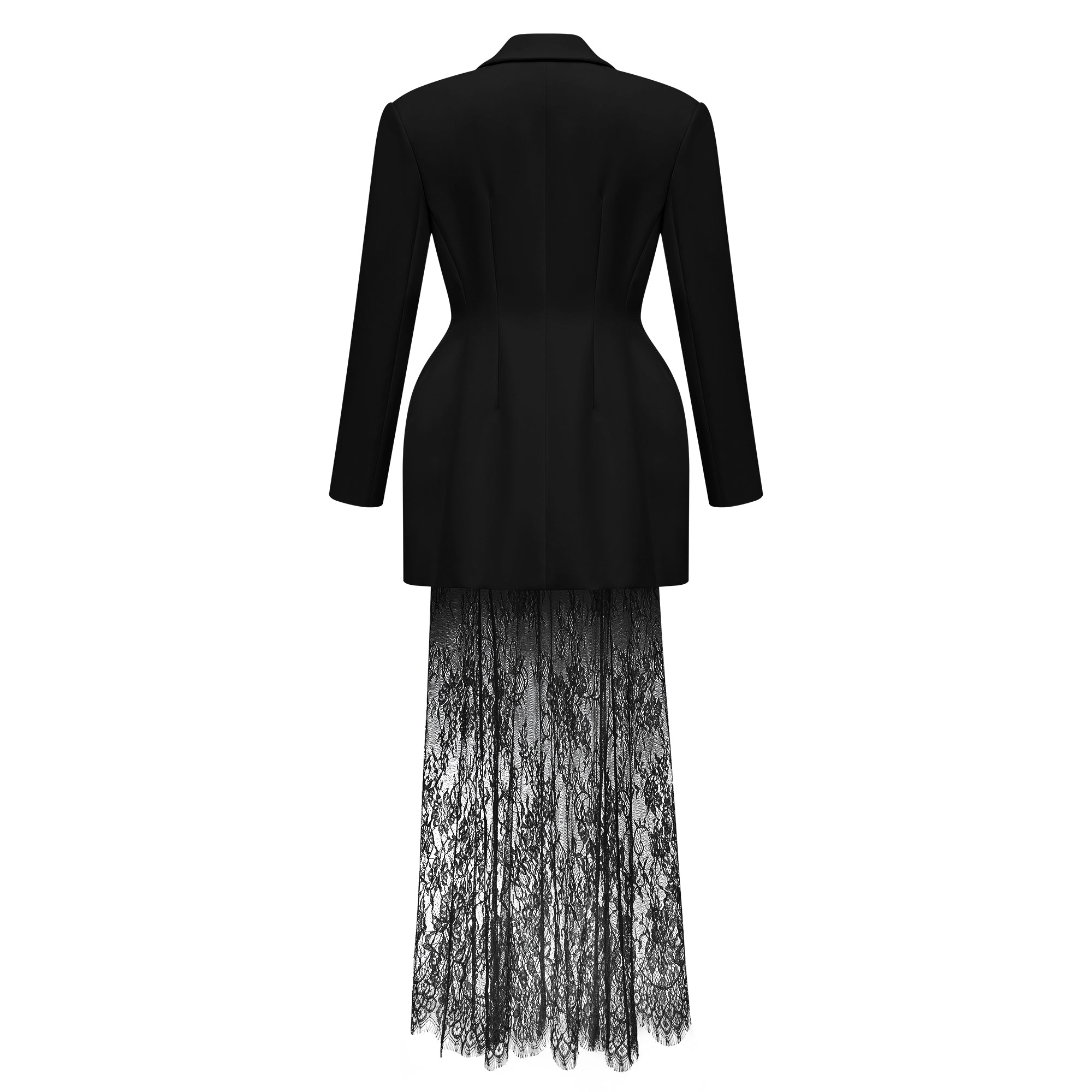 Adélise Blazer & Lace Skirt Set