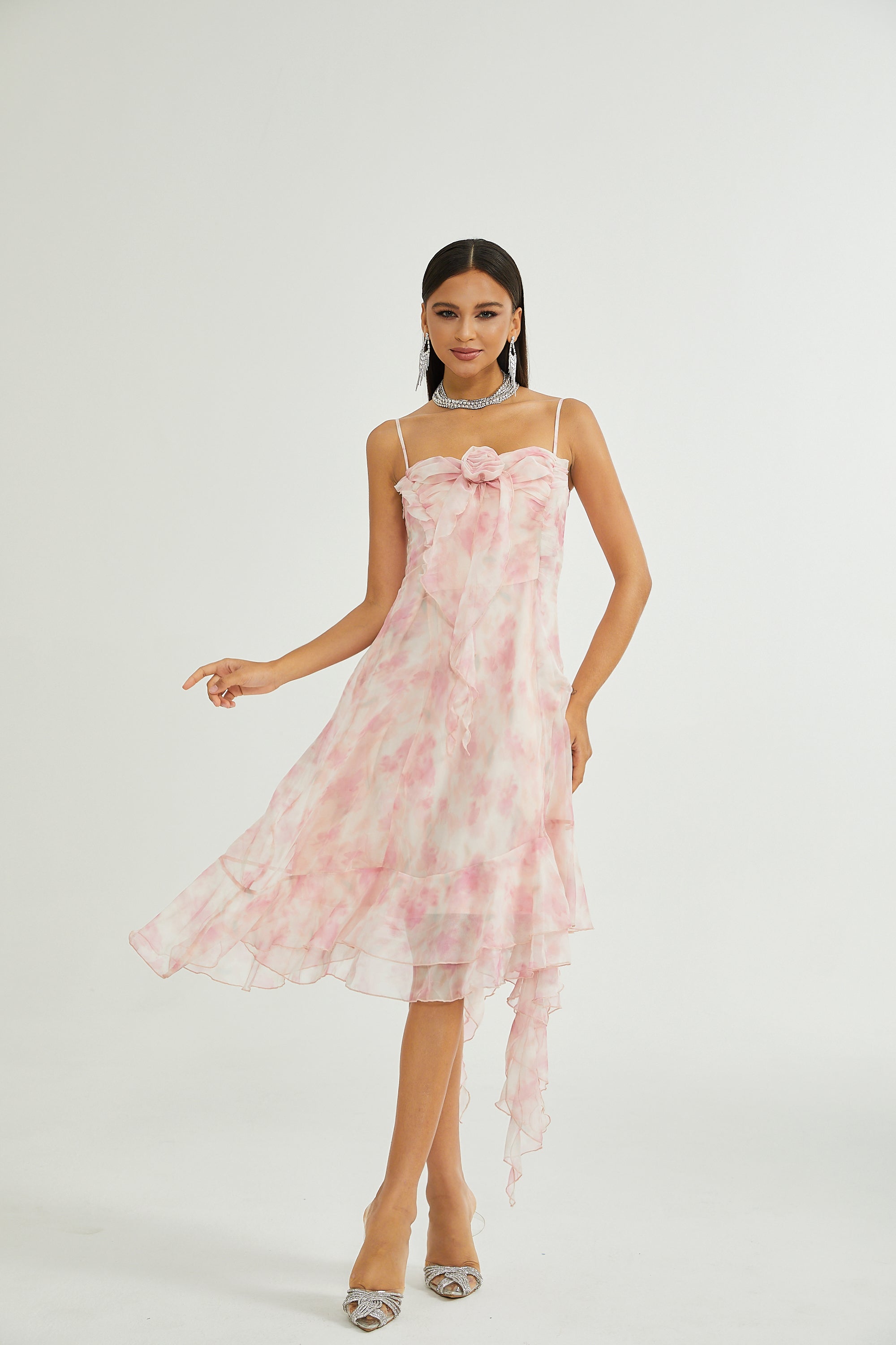 Juliette ruffle floral dress