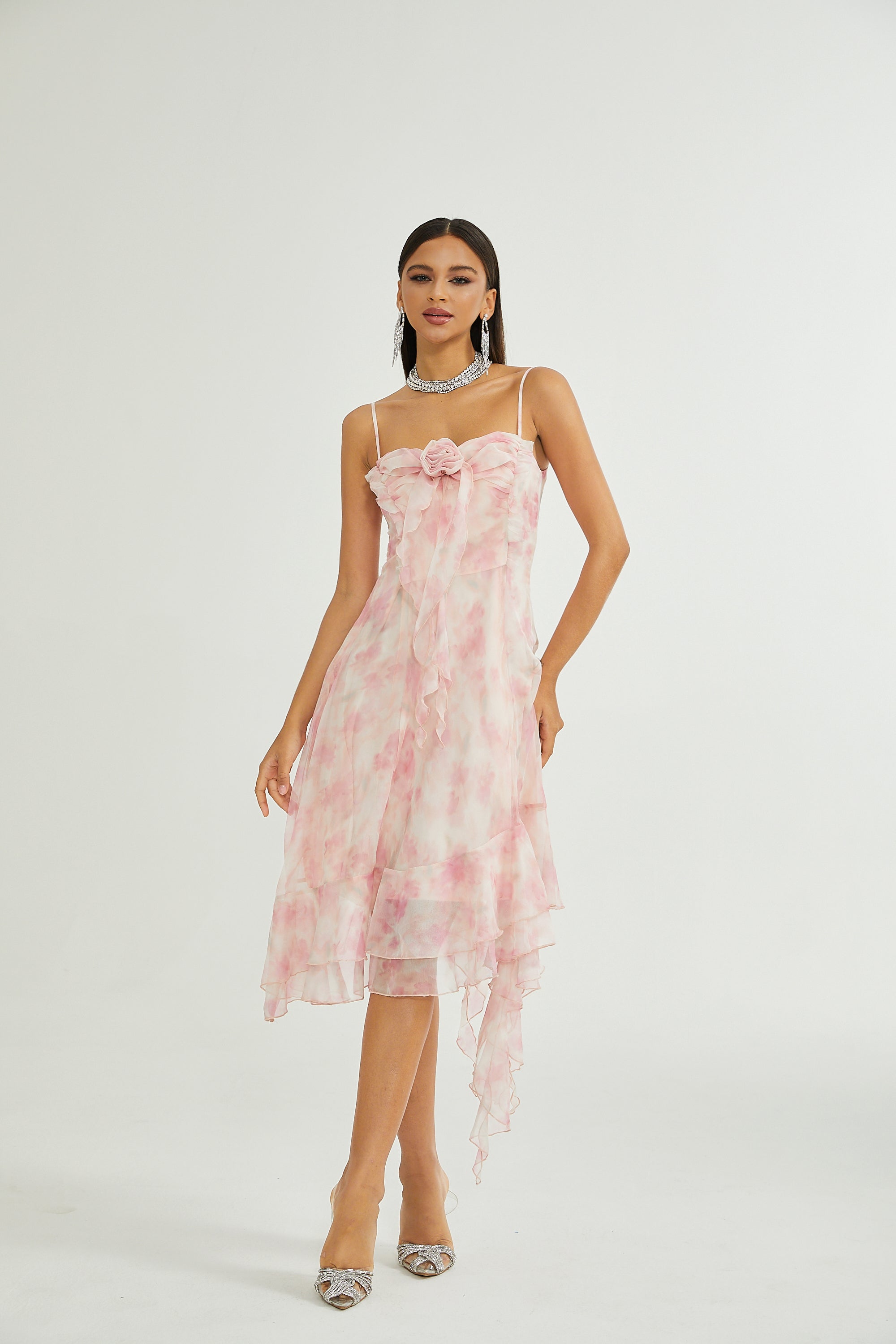 Juliette ruffle floral dress