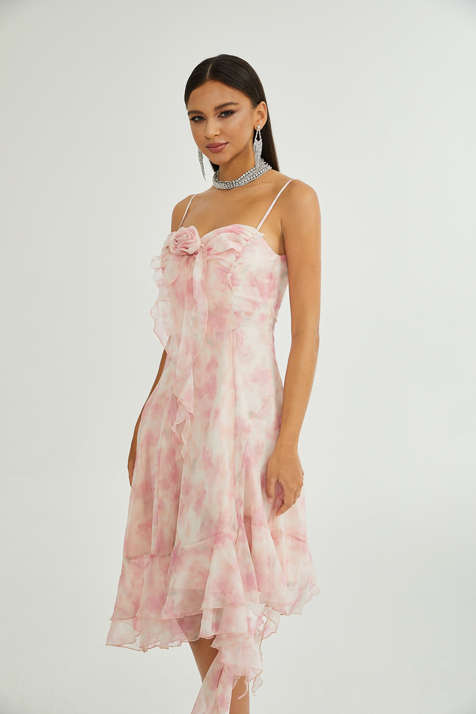 Juliette ruffle floral dress