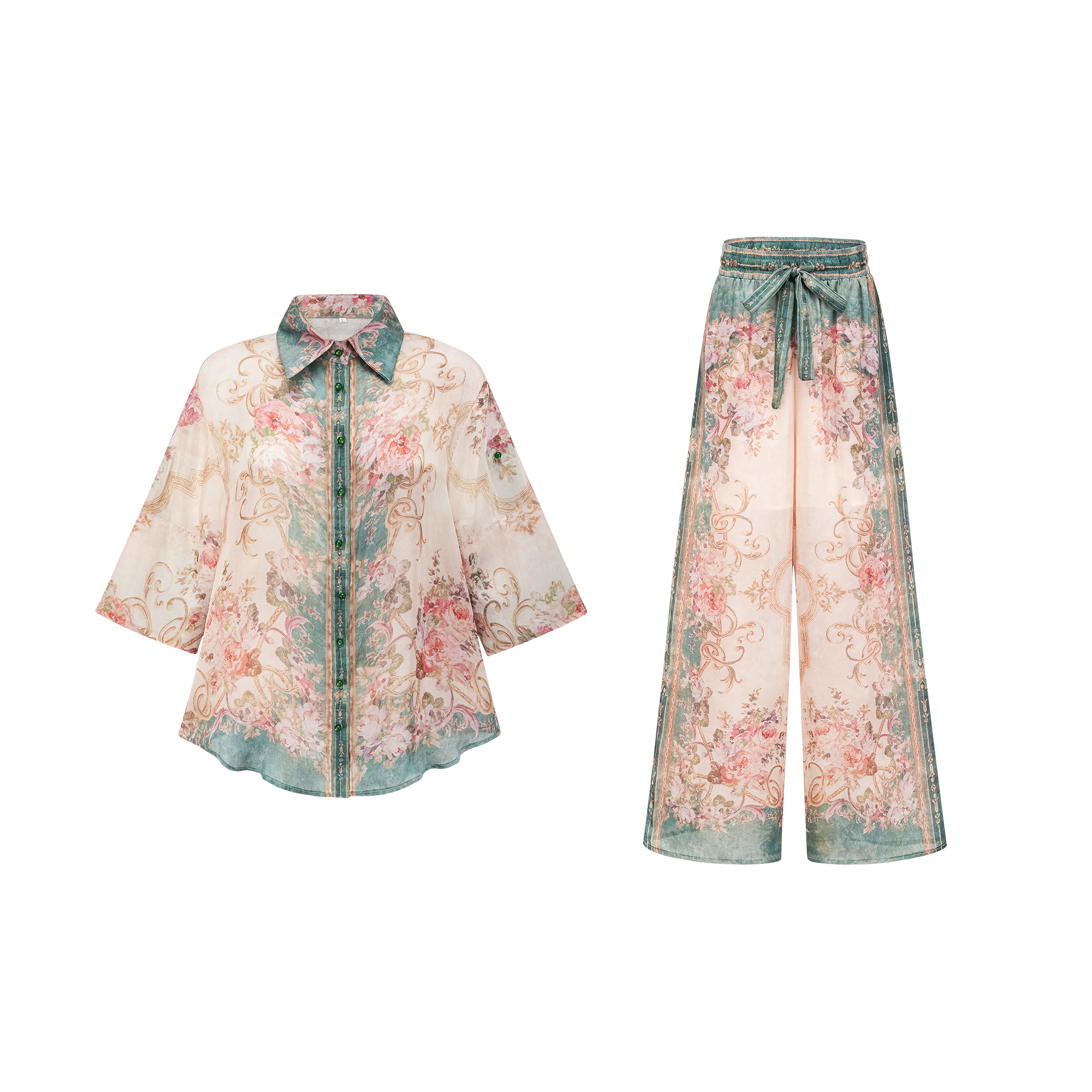 Analissa shirt & trousers matching set