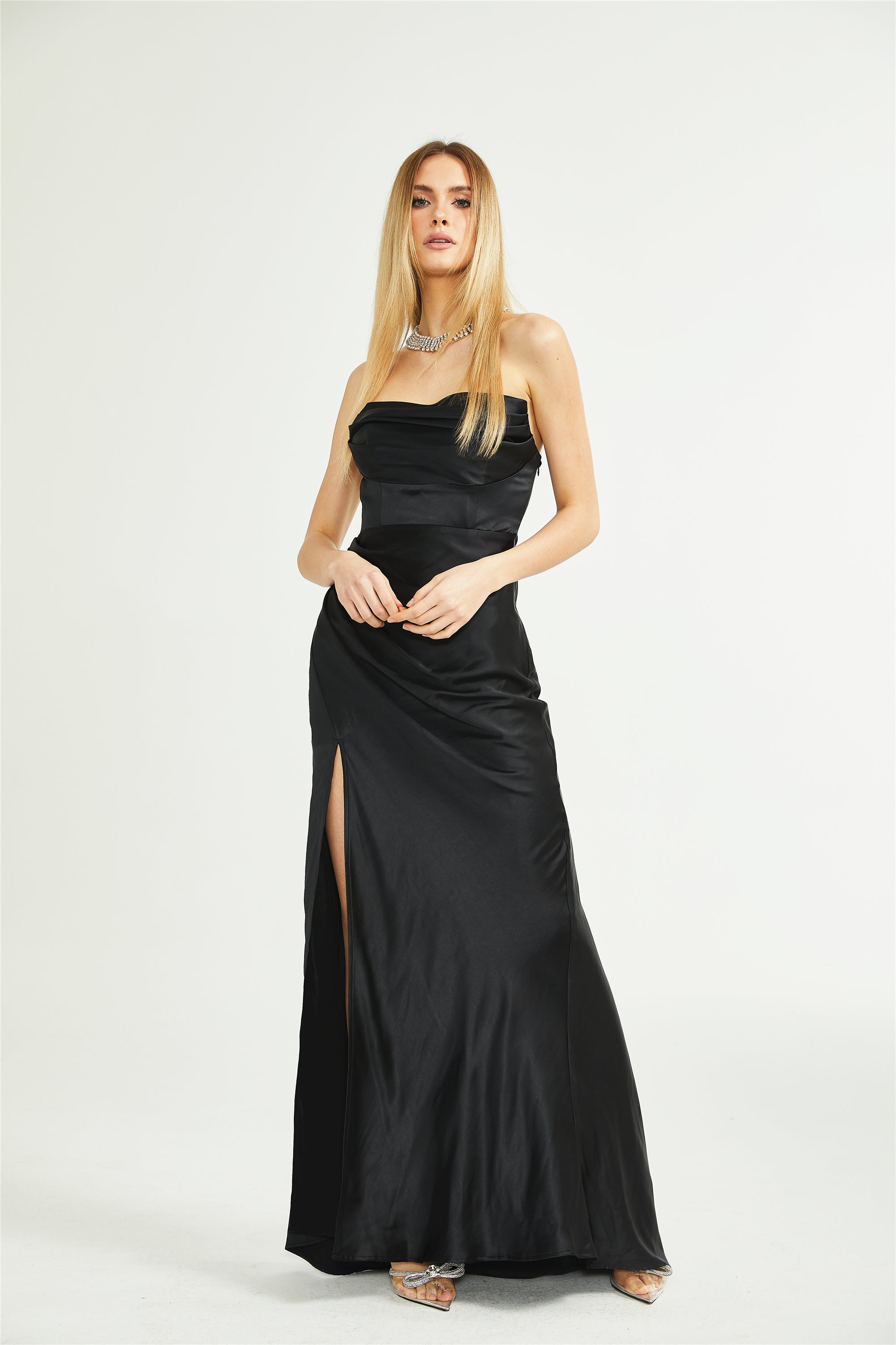 Bérénice off-shoulder maxi dress