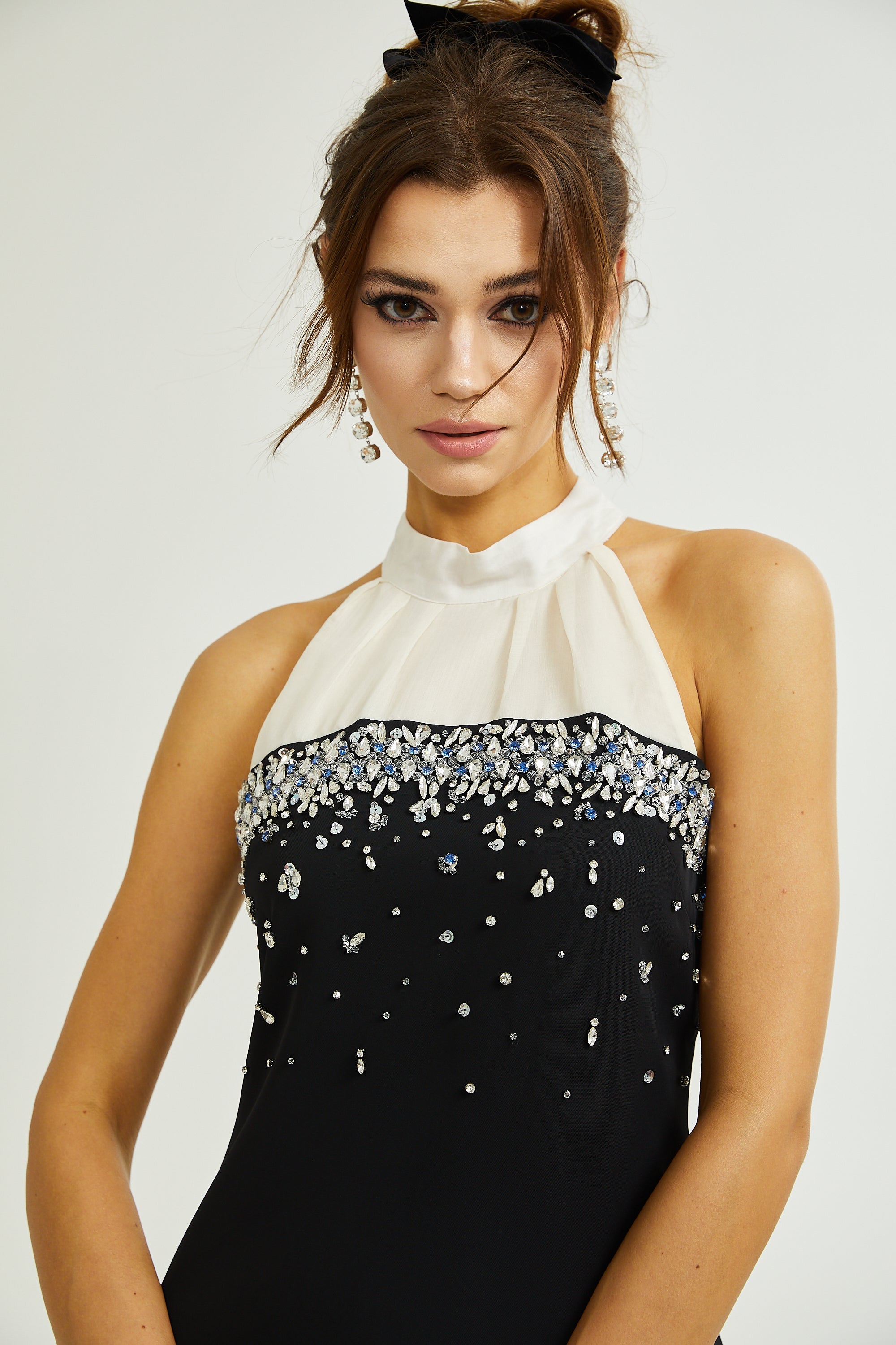 Octavia crystal-embellished mini dress (US Only)