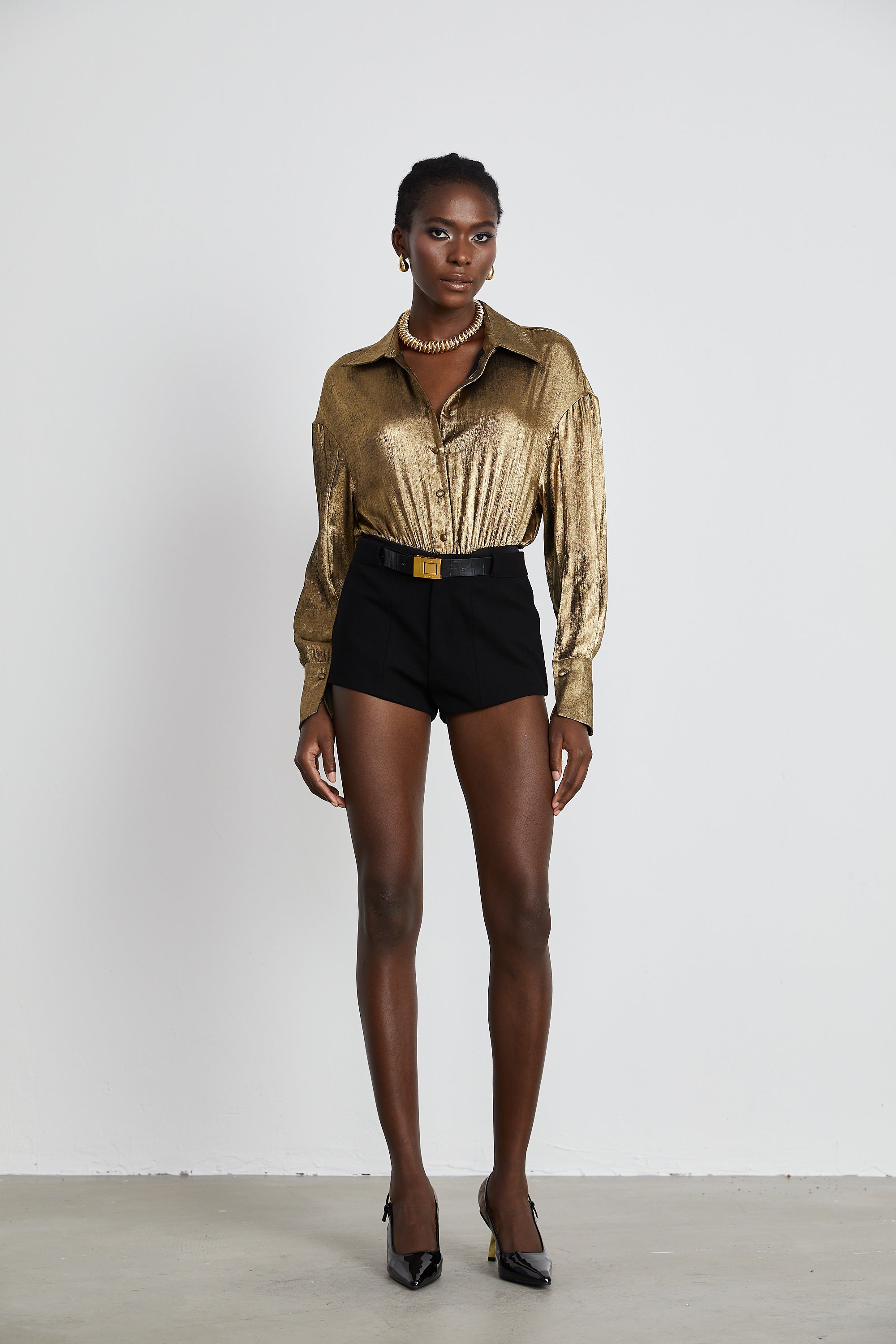 Joan shirt-style bodysuit