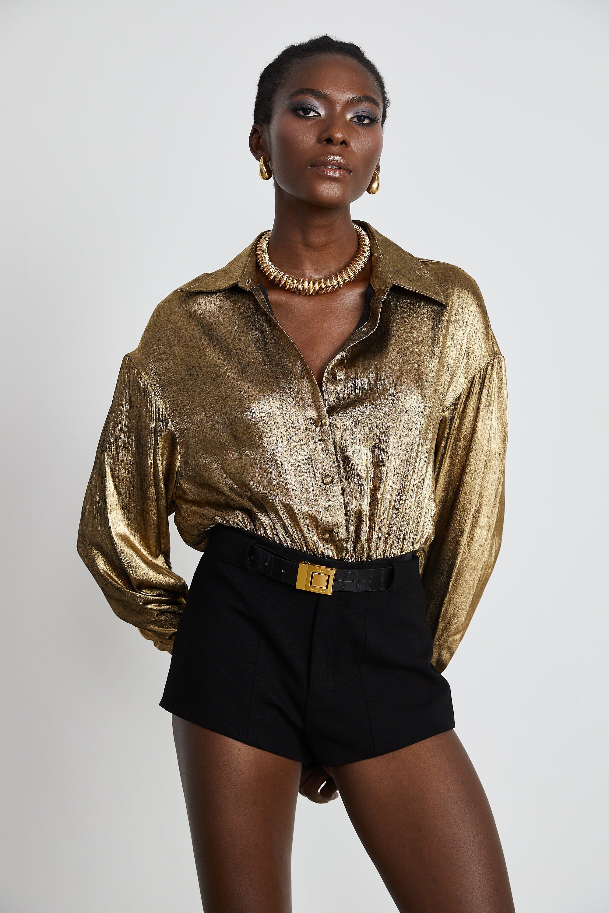 Joan shirt-style bodysuit